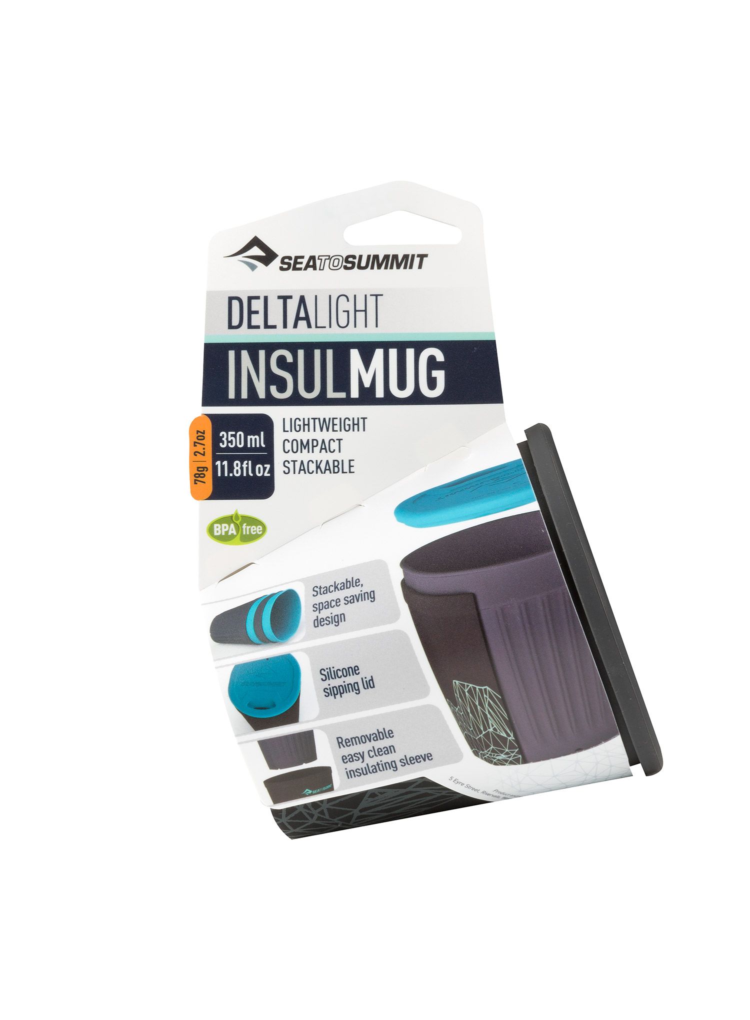Lonček Sea To Summit Delta Light Insulated Mug (0,35 l) - grey