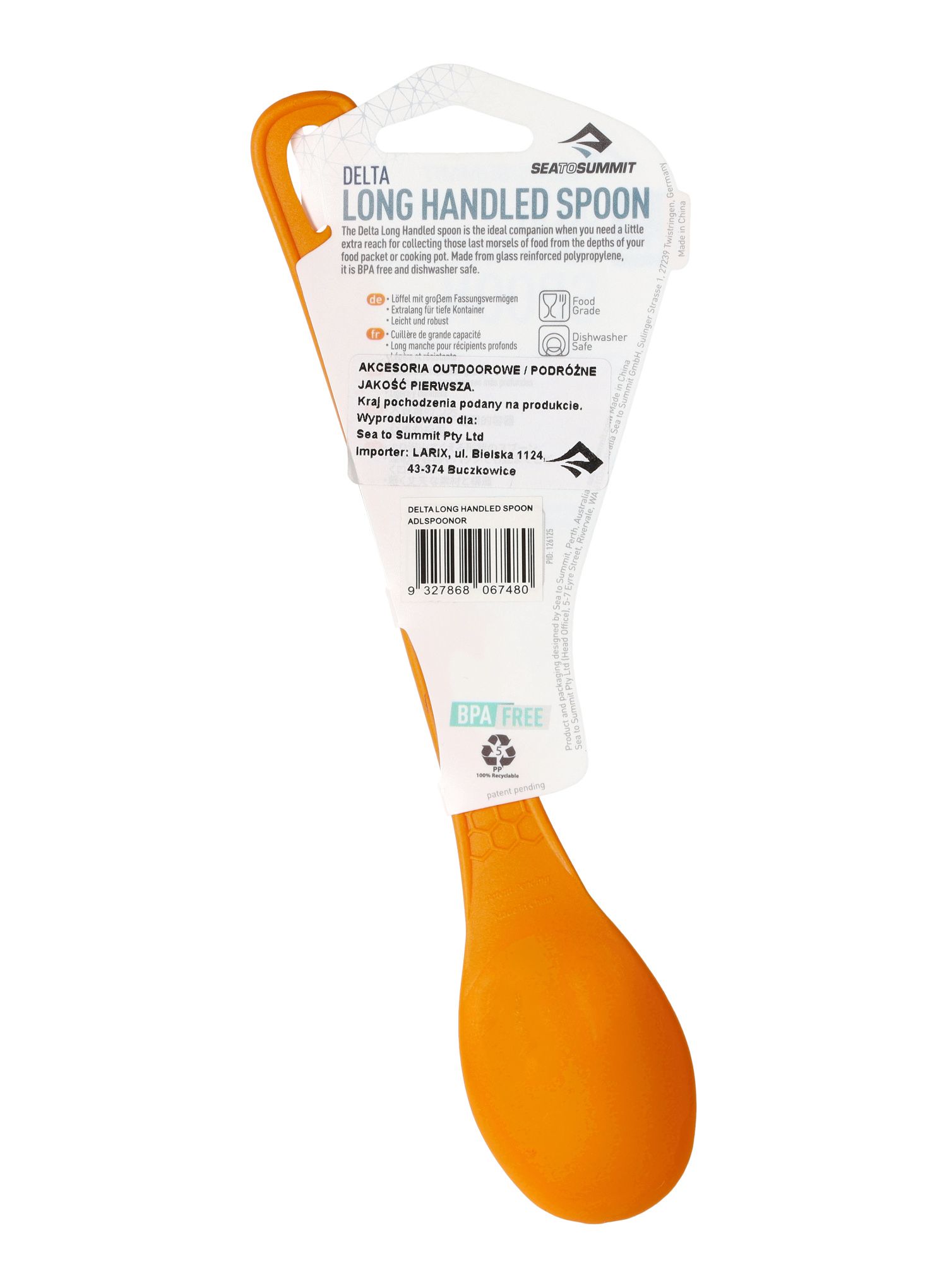 Žlica Sea To Summit Delta Long Handled Spoon - orange