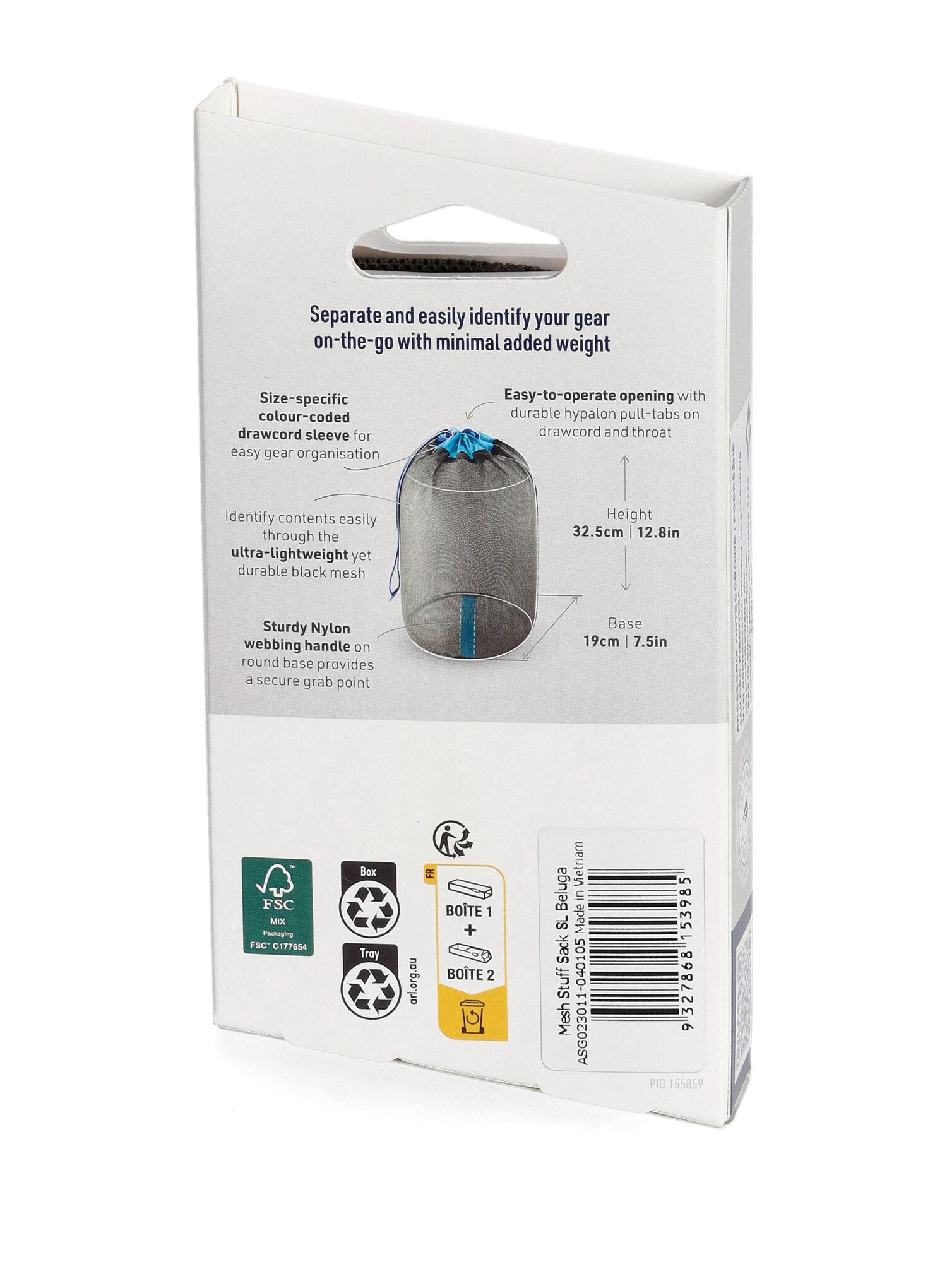 Vreča za opremo Sea To Summit Mesh Stuff Sack 8 l - beluga