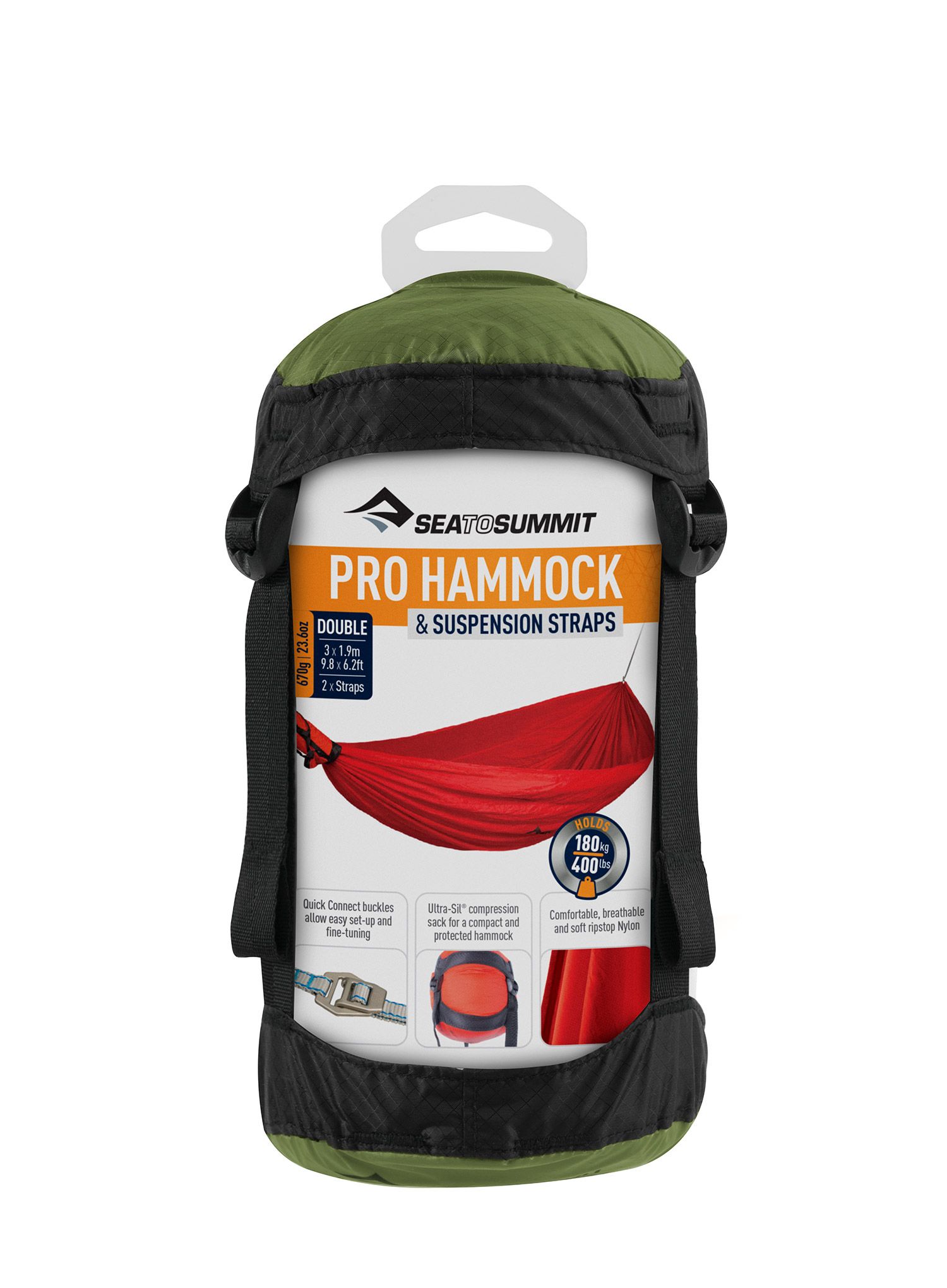 Viseča mreža Sea To Summit Pro Hammock Set Double - olive