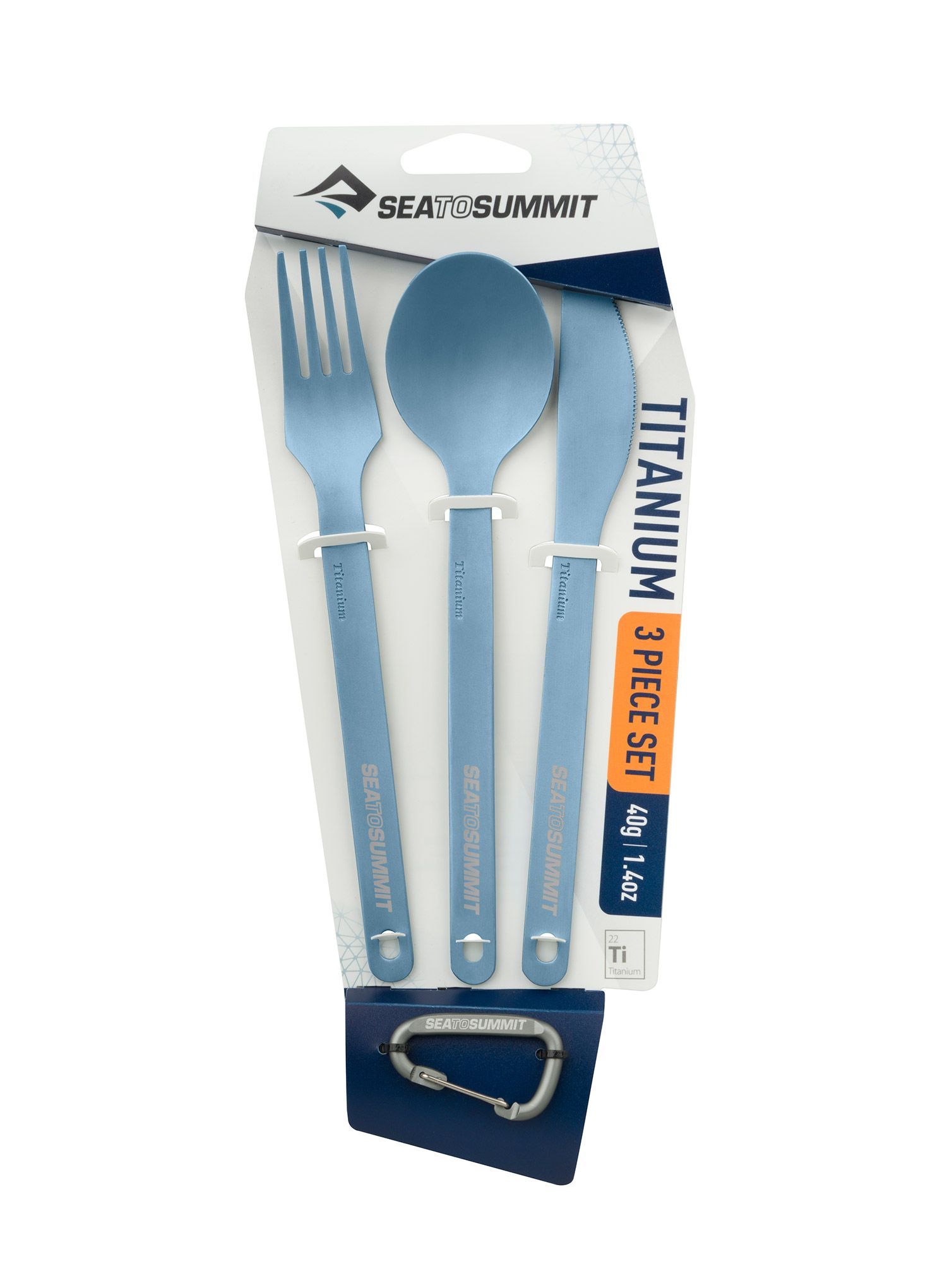 Jedilni pribor Sea To Summit Titanium Cutlery Set 3pc (Knife, Fork and Spoon) - silver