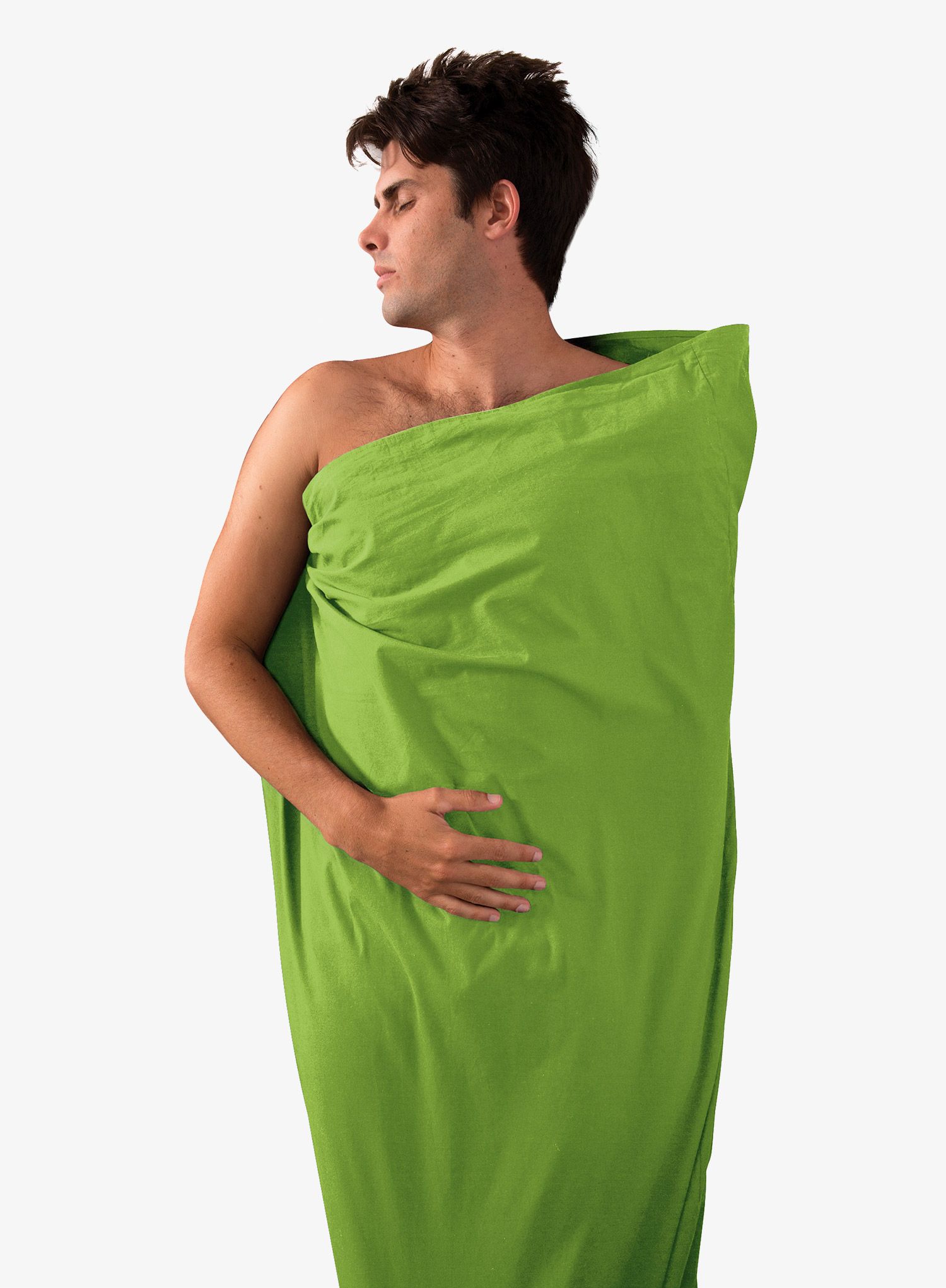 Vložek za spalno vrečo Sea To Summit TRAVEL LINER COTTON STAND - green