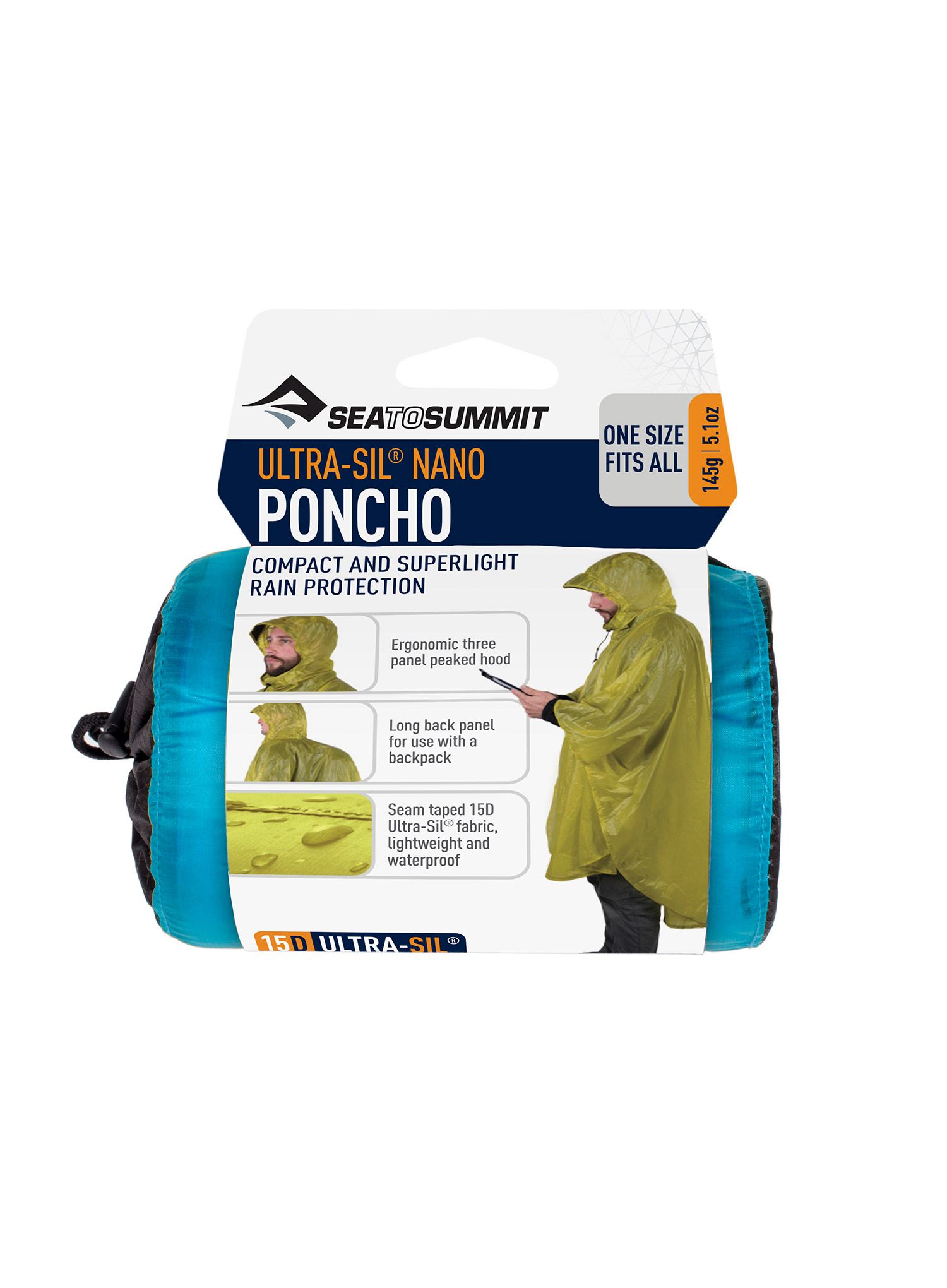 Dežni plašč Sea To Summit Ultra-Sil Nano Poncho - blue