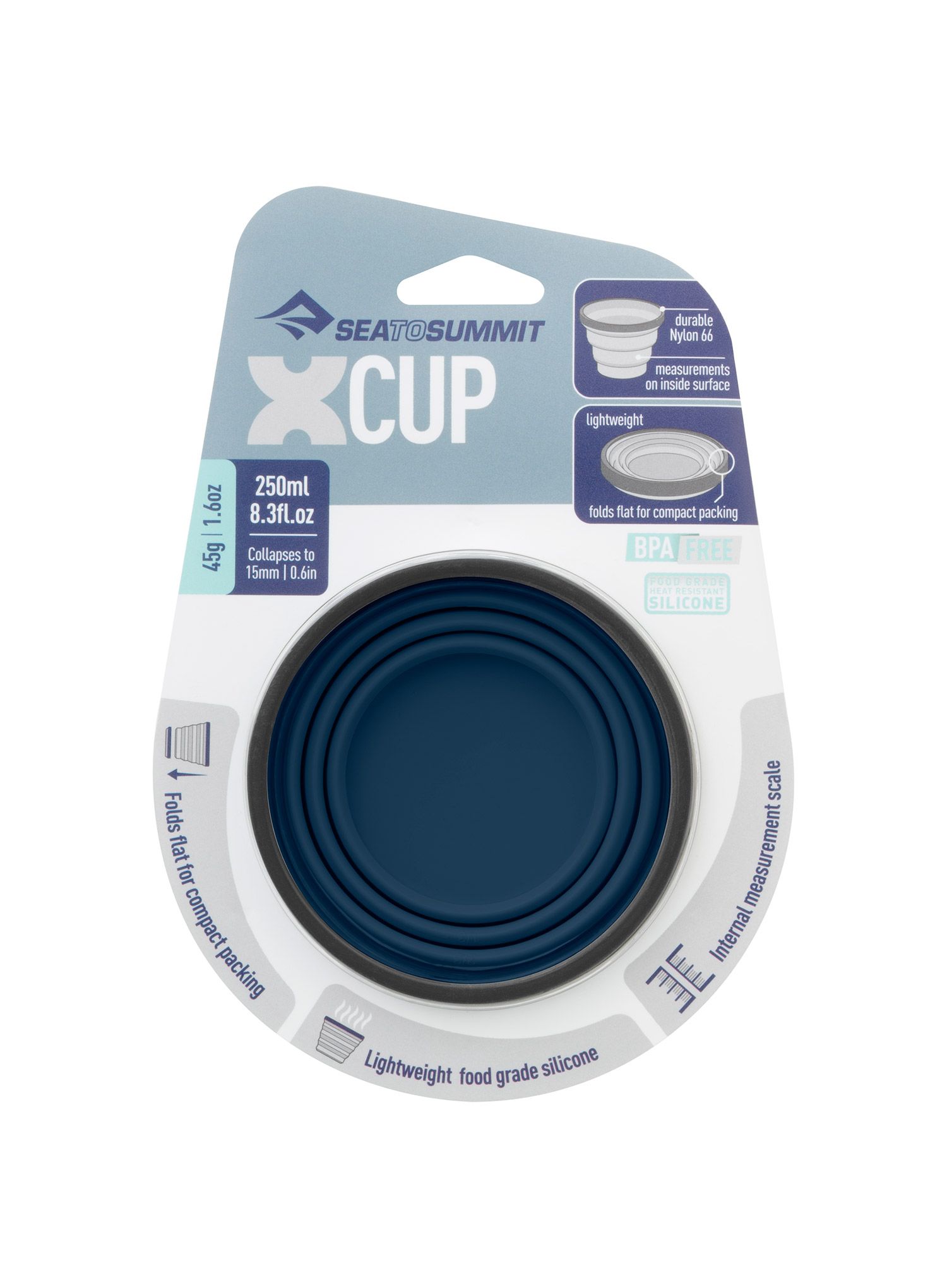 Lonček Sea To Summit X-Cup (0,25 l) - navy blue
