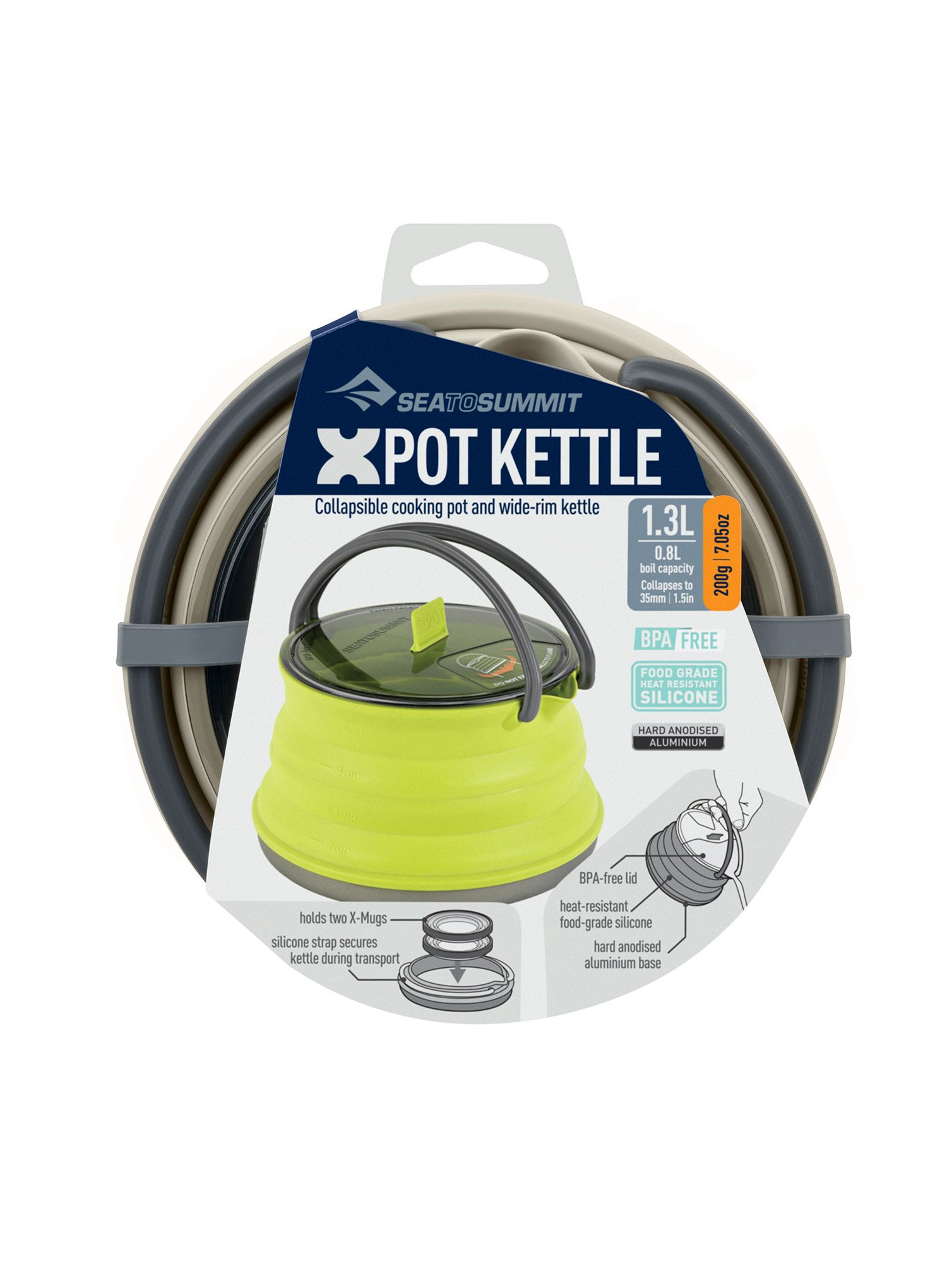 Čajnik Sea To Summit X-Pot Kettle 1.3 Litre - sand
