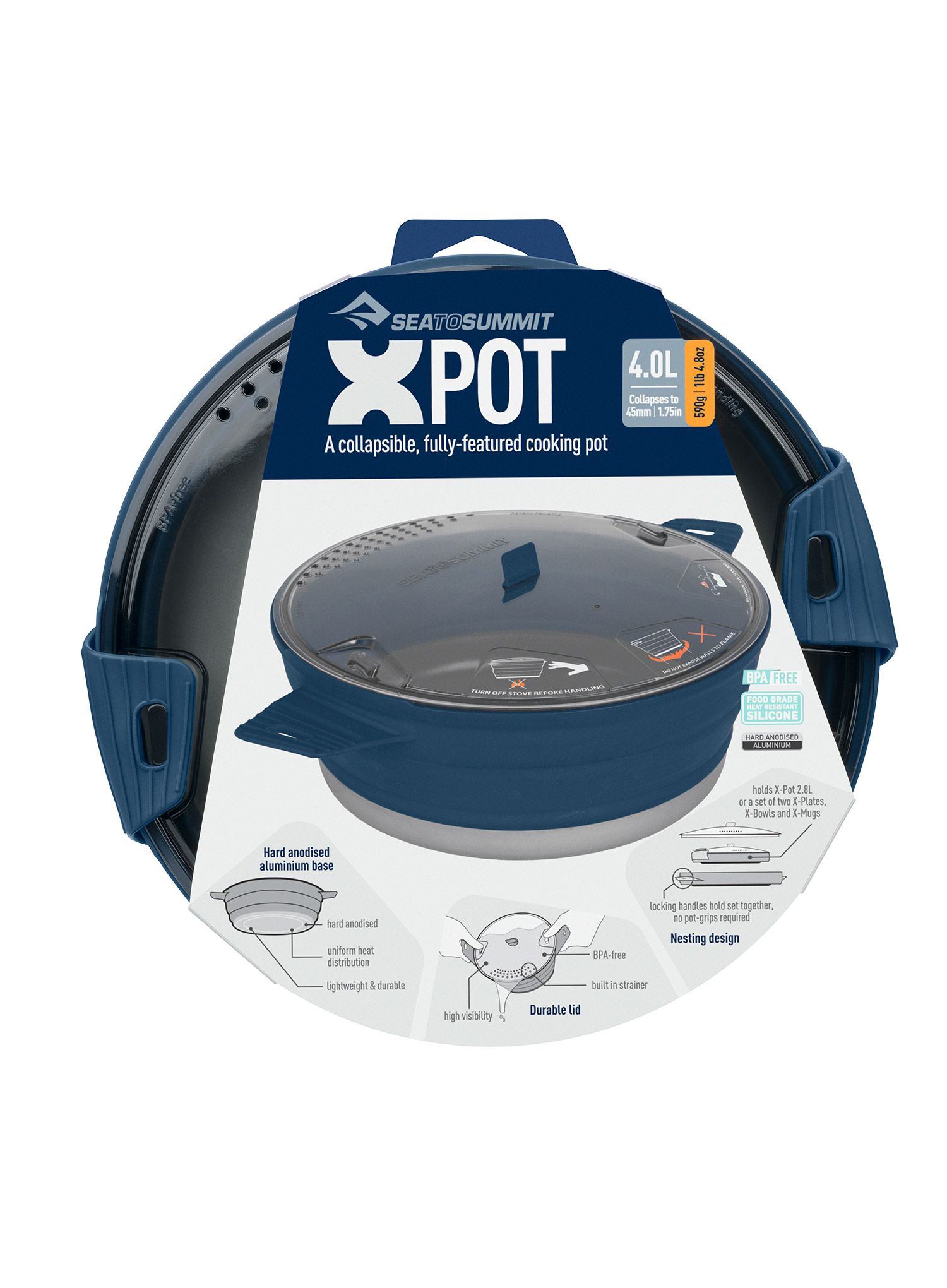 Lonec Sea To Summit X-Series X-Pot 4.0l - navy blue