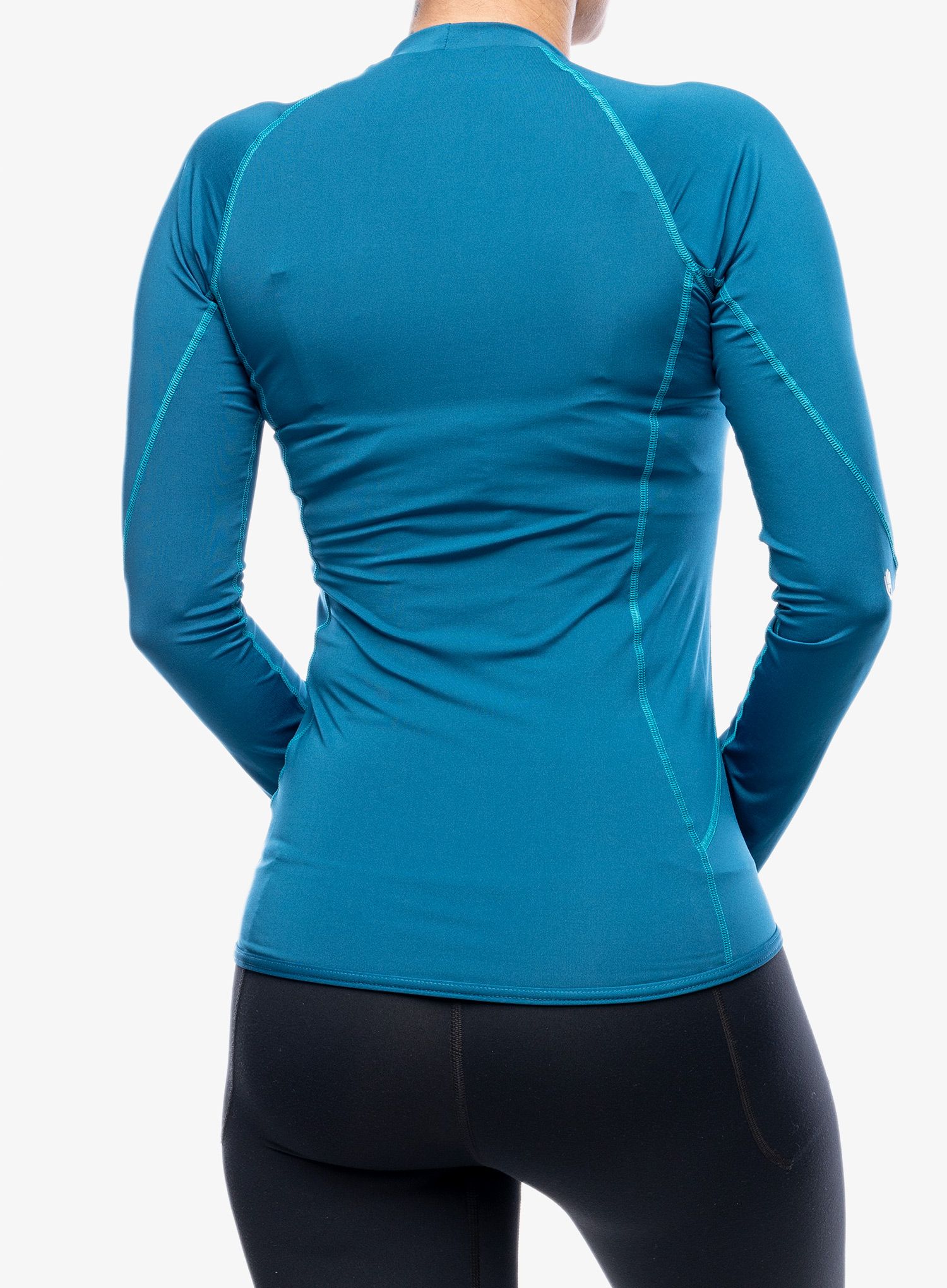 Ženska termo flis jopa Sensor Coolmax Fresh Tee LS - saphire