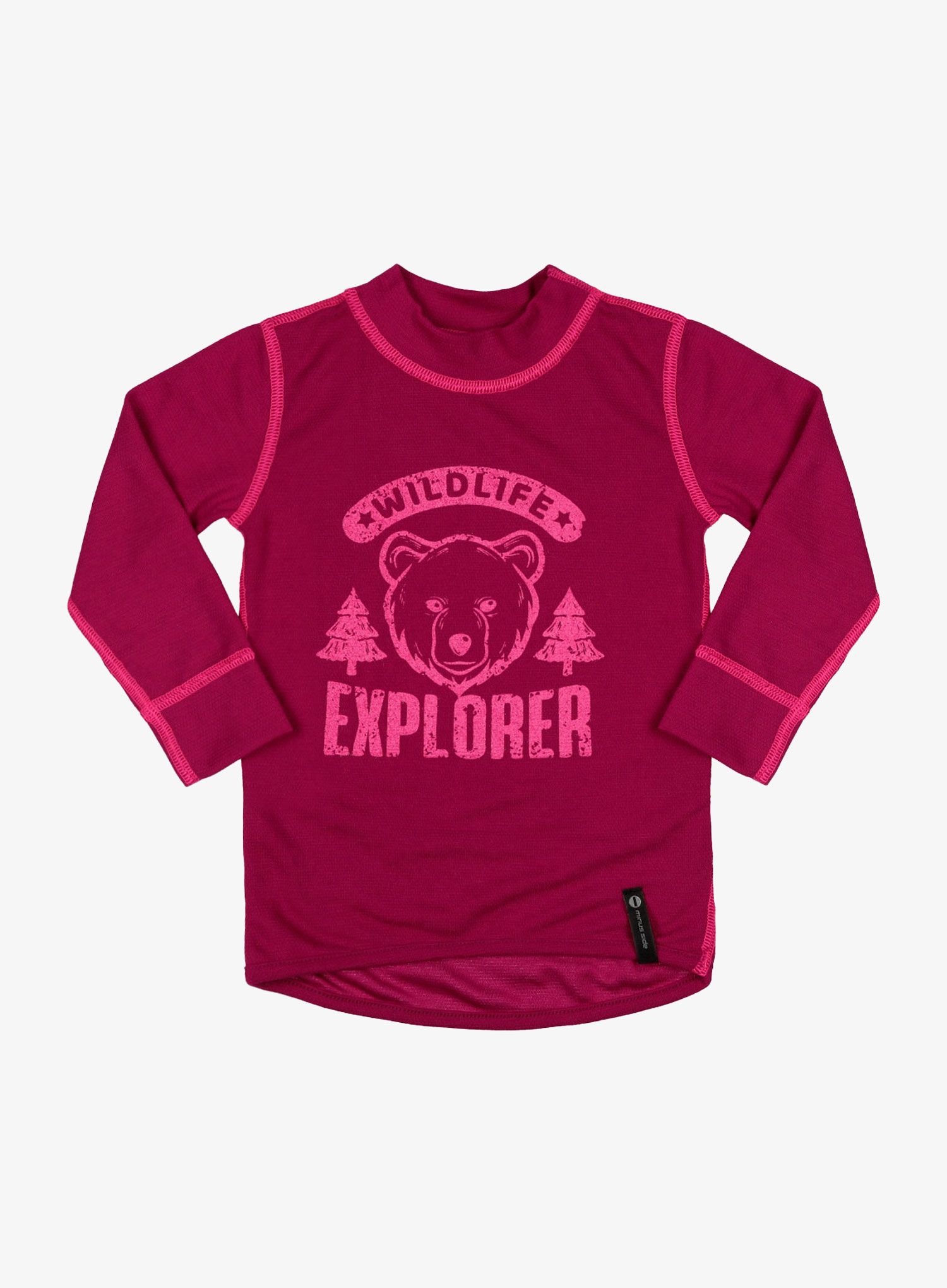 Otroško termo spodnje perilo Sensor DF Set Tee L/S + Underpants Youth - wild lilla