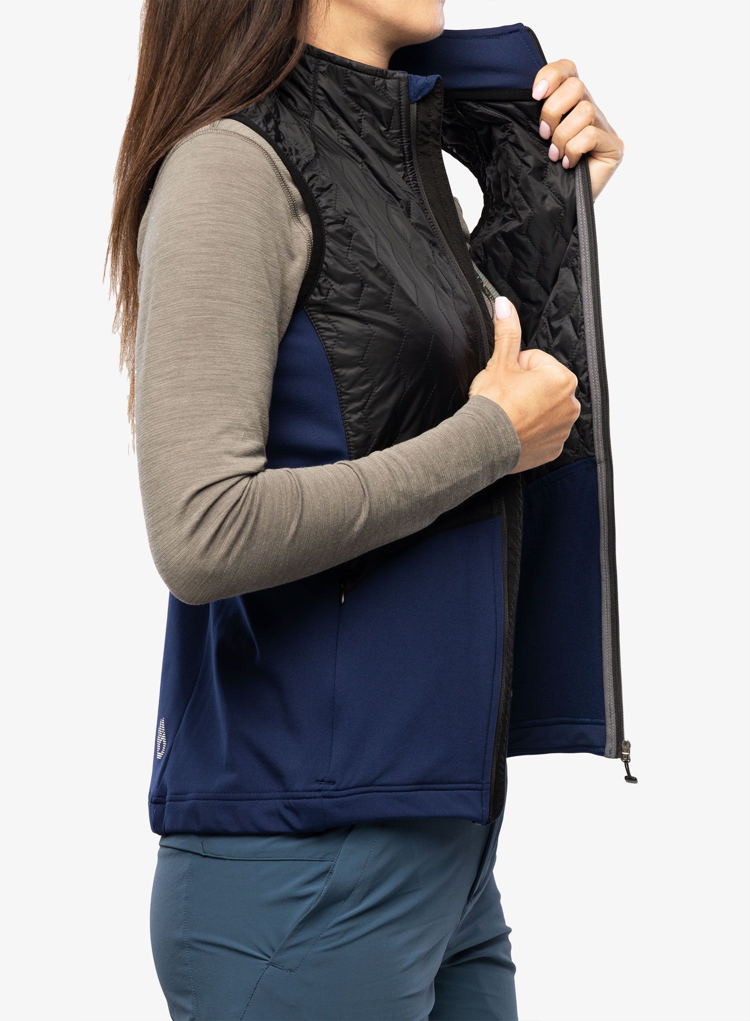 Ženski brezrokavnik Sensor Infinity Zero Vest - black/deep blue