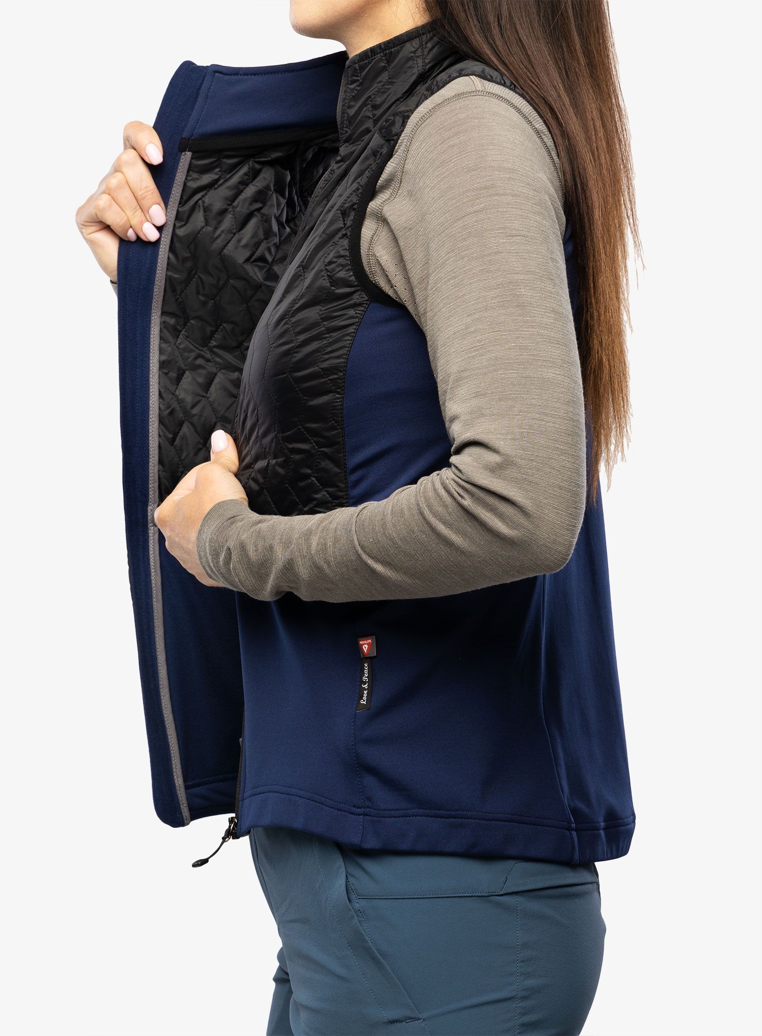 Ženski brezrokavnik Sensor Infinity Zero Vest - black/deep blue