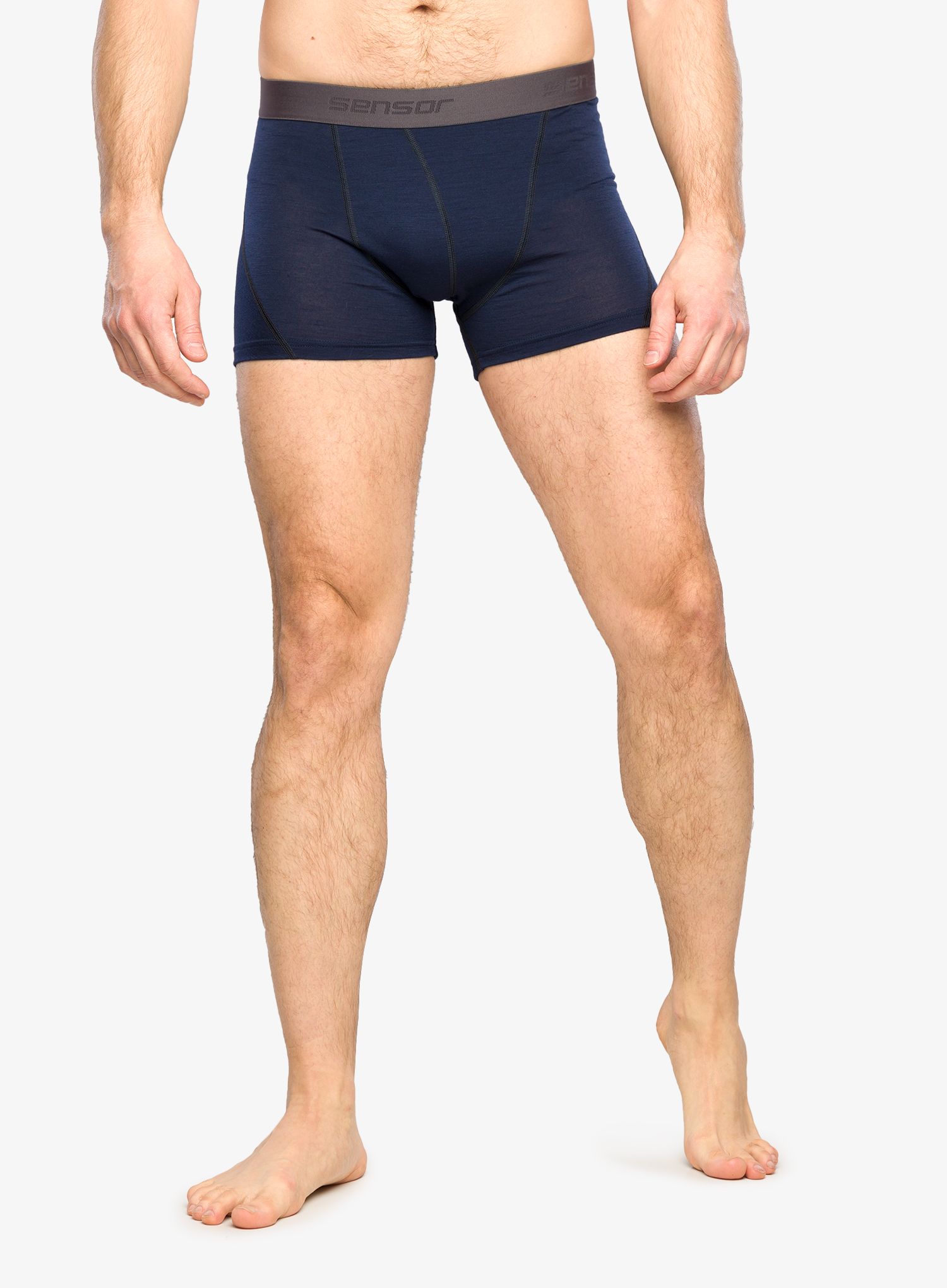 Boksarice Sensor Merino Active 3Pack - black/blue/dark blue