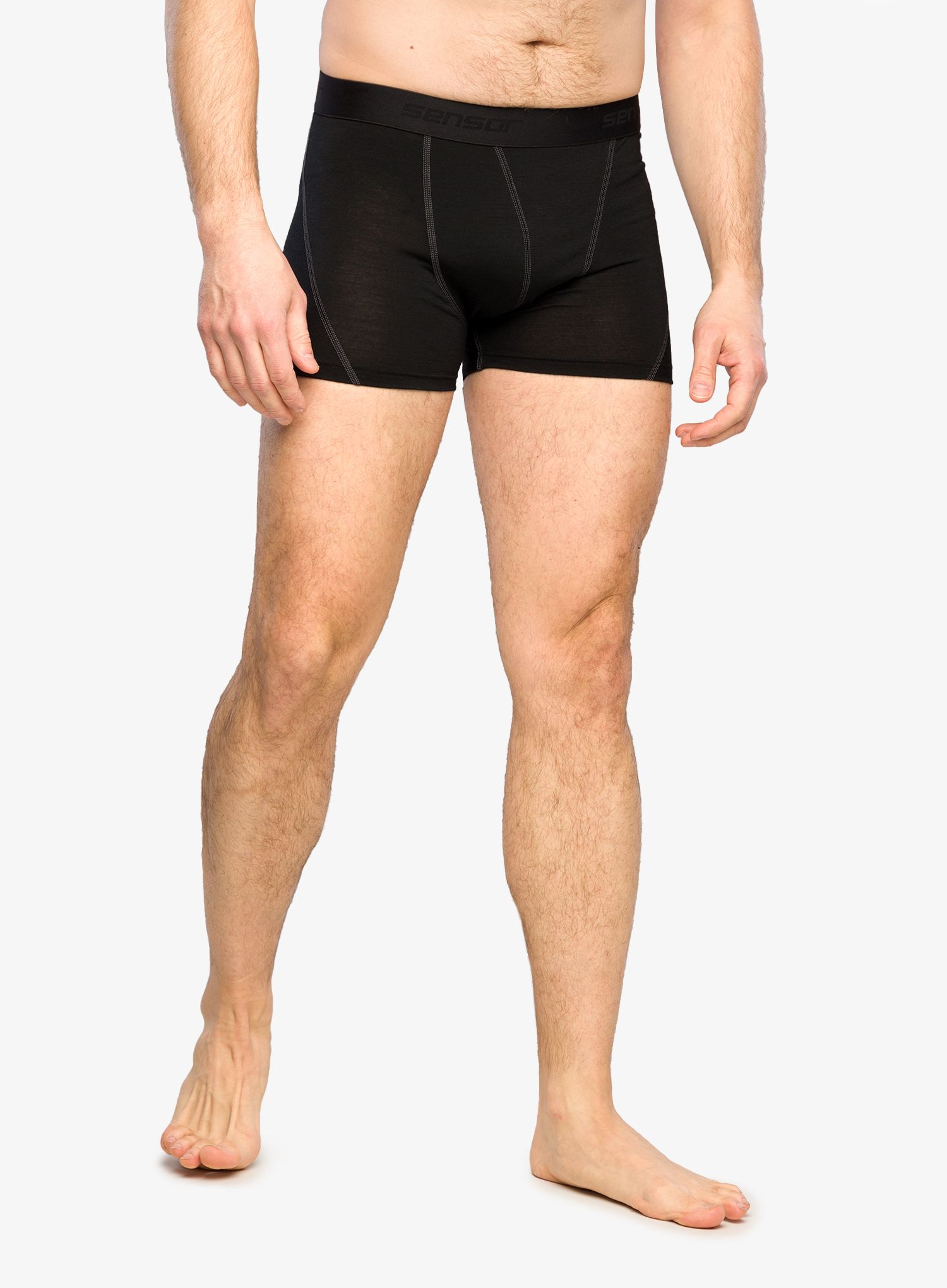 Boksarice Sensor Merino Active 3Pack - black/blue/dark blue