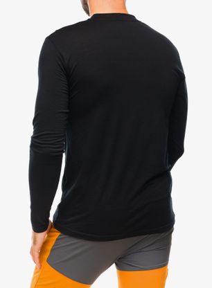 Majica z dolgimi rokavi Sensor Merino Active PT Tee L/S - black van life