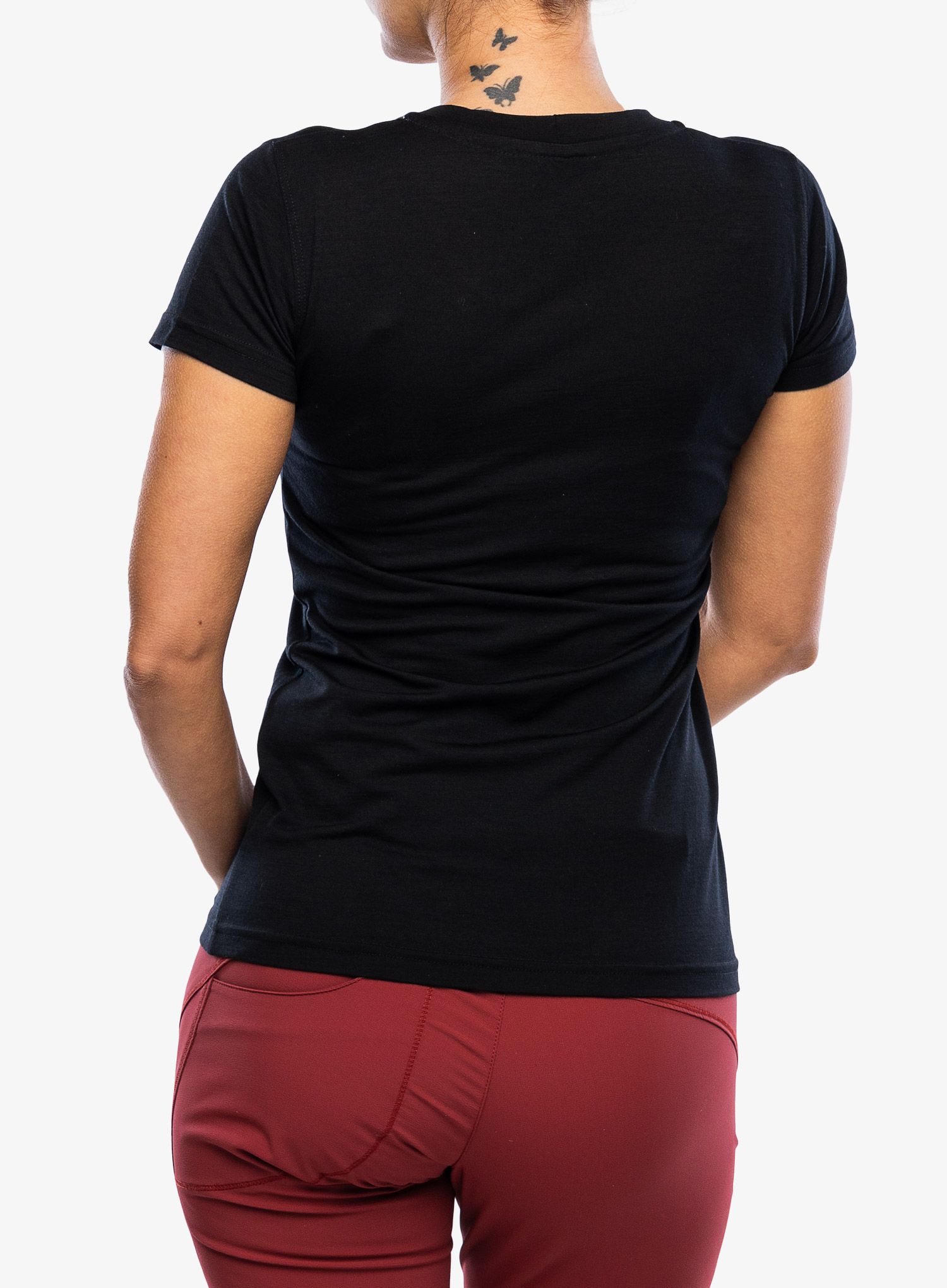 Ženska merino majica Sensor Merino Active PT Tee S/S - black arrows