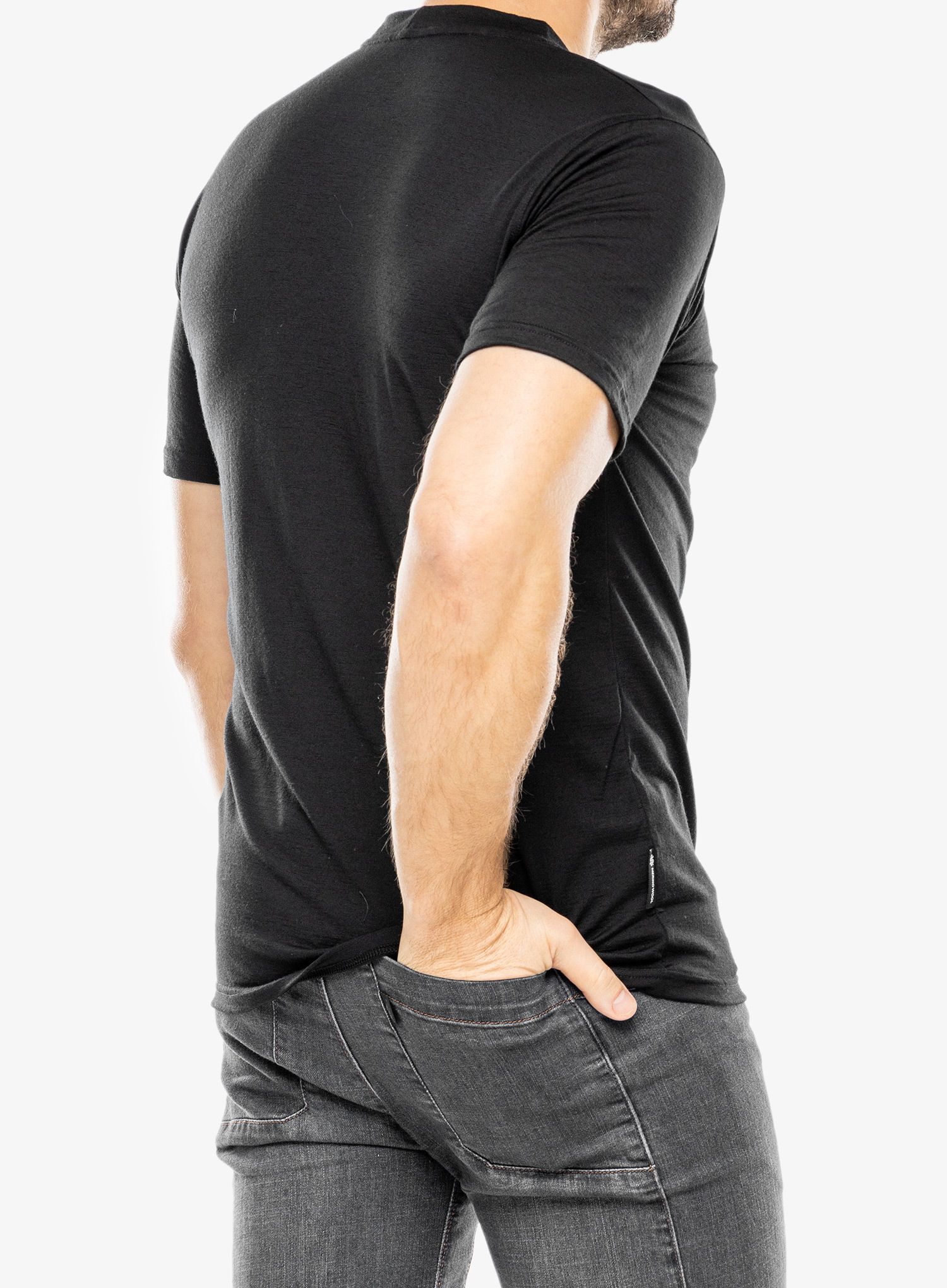 Majica s potiskom Sensor Merino Active PT Tee S/S - black van life