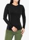 Ženska termo flis jopa Sensor Merino Active Tee L/S - black