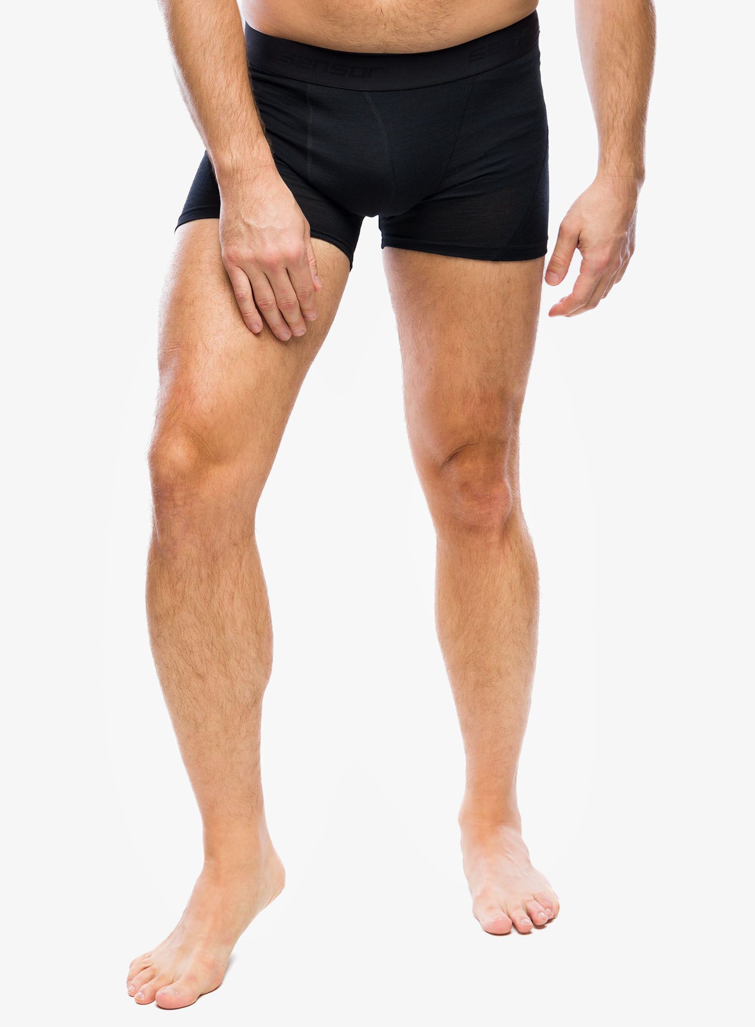 Moške boksarice Sensor Merino Air 3-Pack Boxers - black/blue/olive
