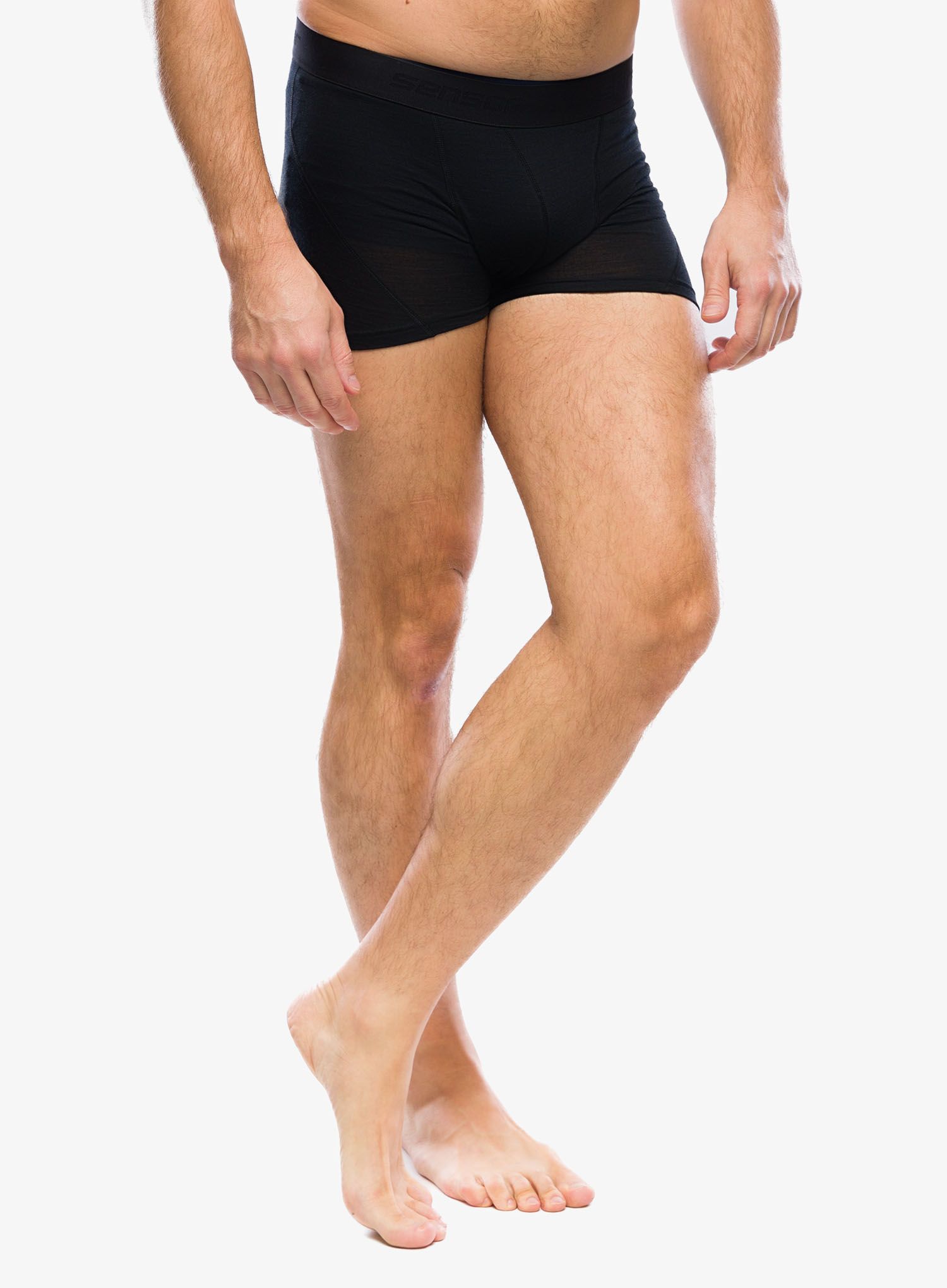 Moške boksarice Sensor Merino Air 3-Pack Boxers - black/blue/olive