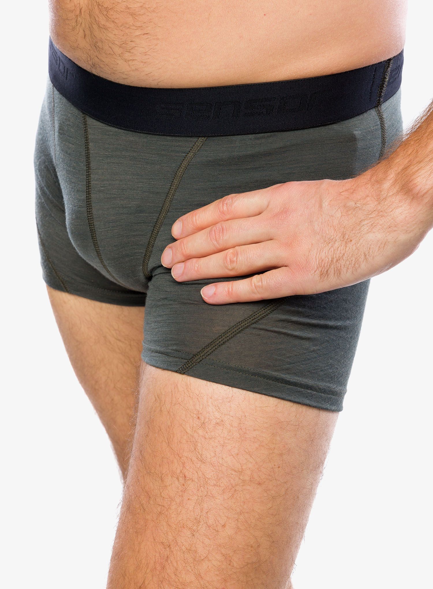 Moške boksarice Sensor Merino Air 3-Pack Boxers - black/blue/olive