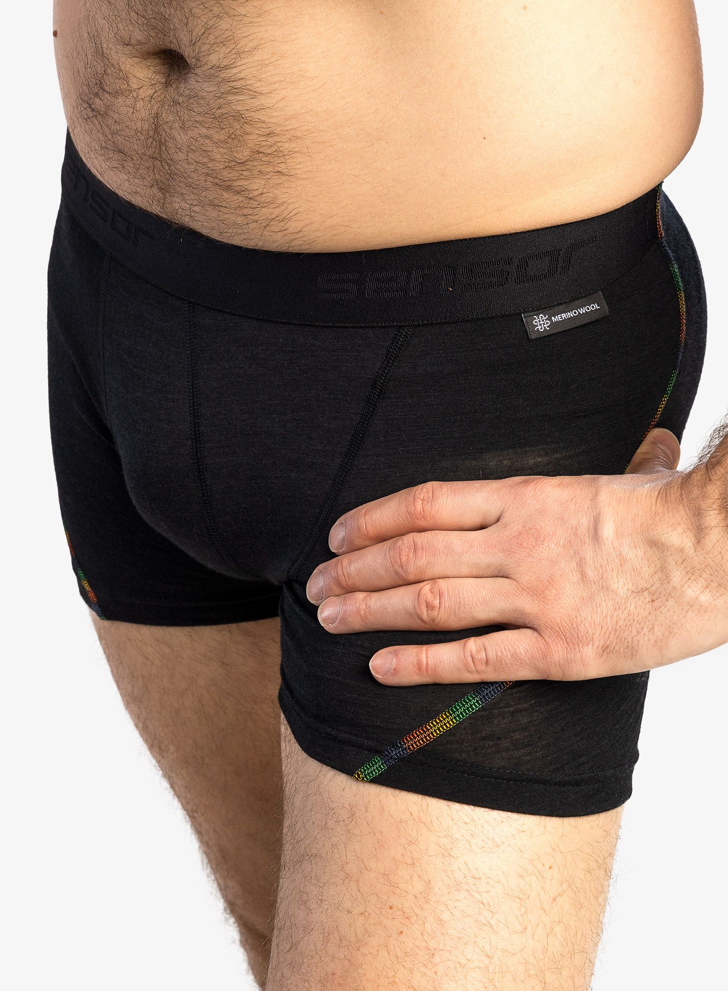 Boksarice Sensor Merino Air Boxers 3Pack - black/blue/olive