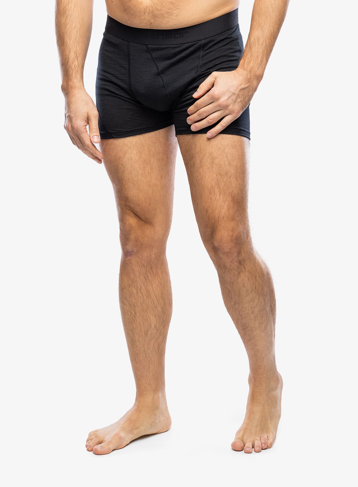 Boksarice Sensor Merino Air Boxers - black/black