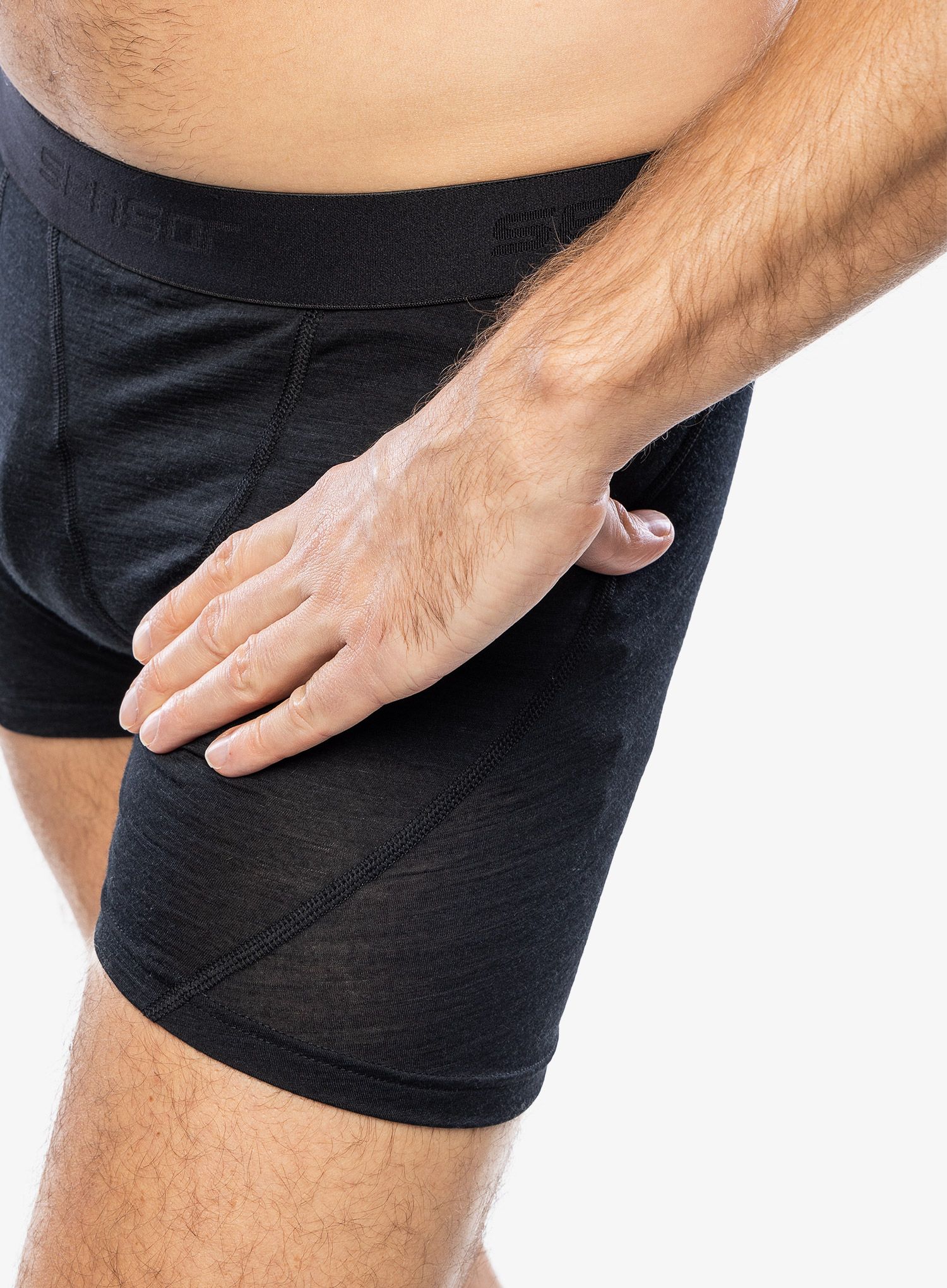 Boksarice Sensor Merino Air Boxers - black/black