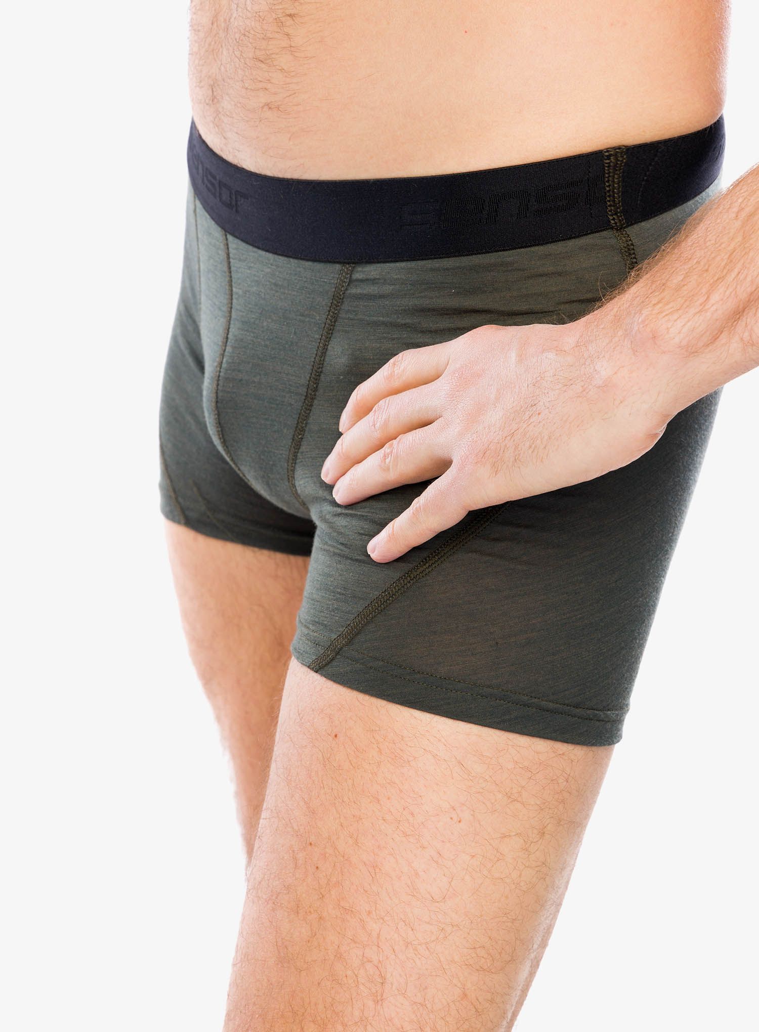 Boksarice Sensor Merino Air Boxers - olive green
