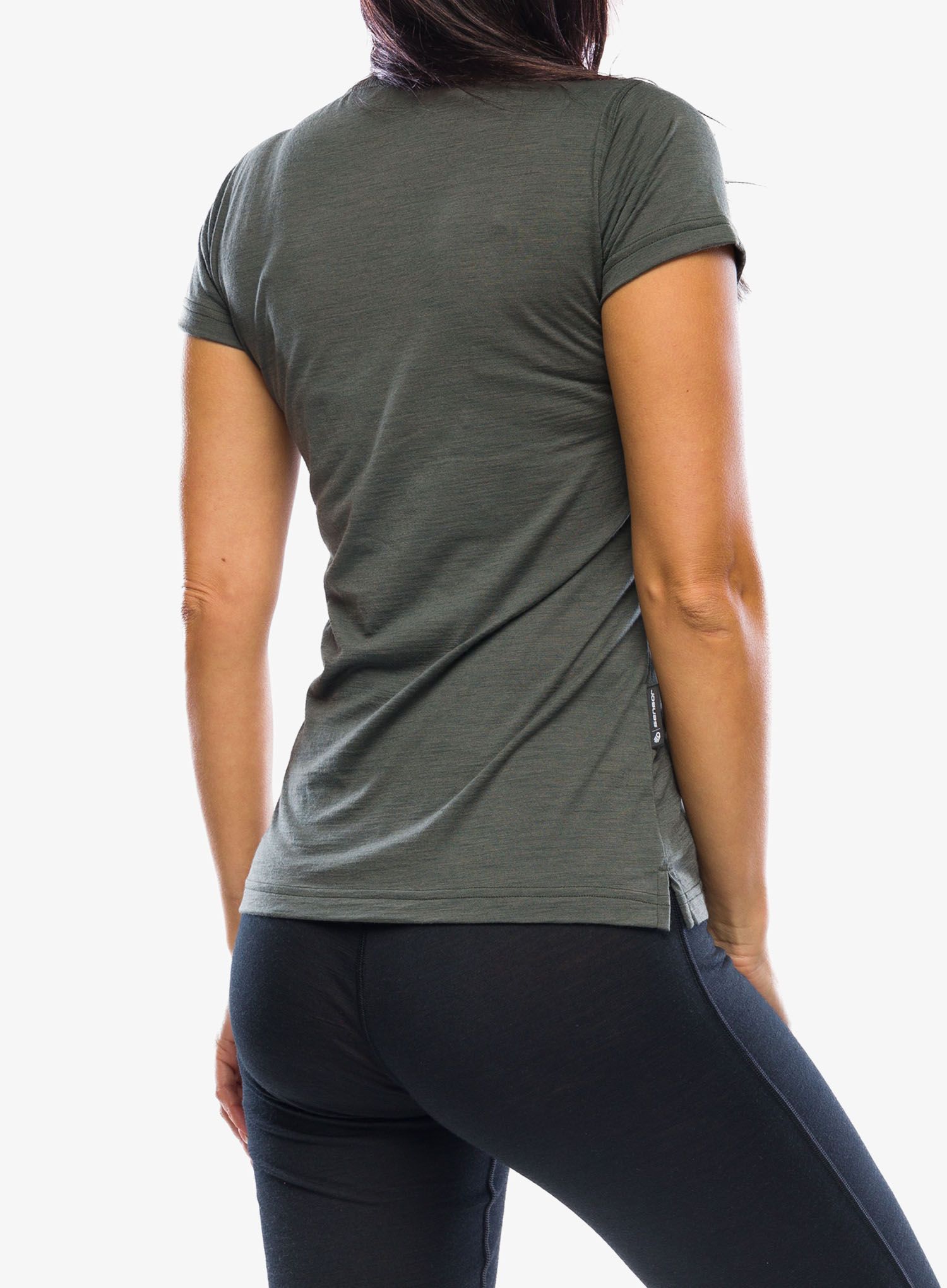Ženska merino majica Sensor Merino Air PT Fox Tee SS - olive green
