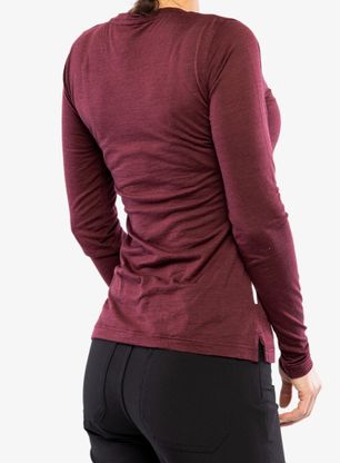 Jopica Sensor Merino Air PT Tee LS Hills - port red
