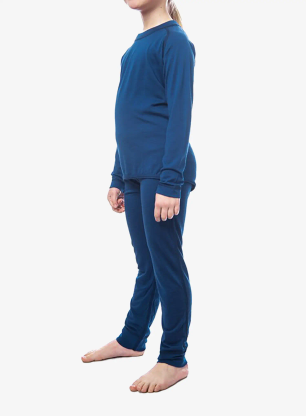 Otroško termo spodnje perilo Sensor Merino Air Set Tee LS + Underpants - dark blue
