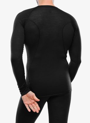Termo flis jopa Sensor Merino Air Tee LS - black