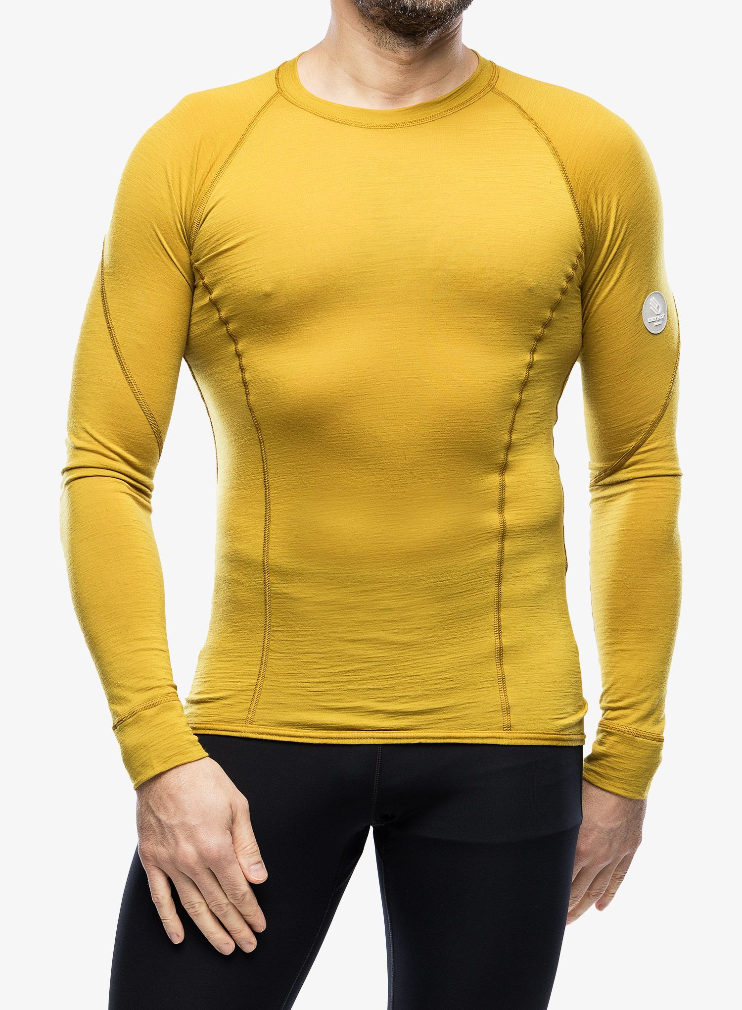 Termo flis jopa Sensor Merino Air Tee LS - mustard