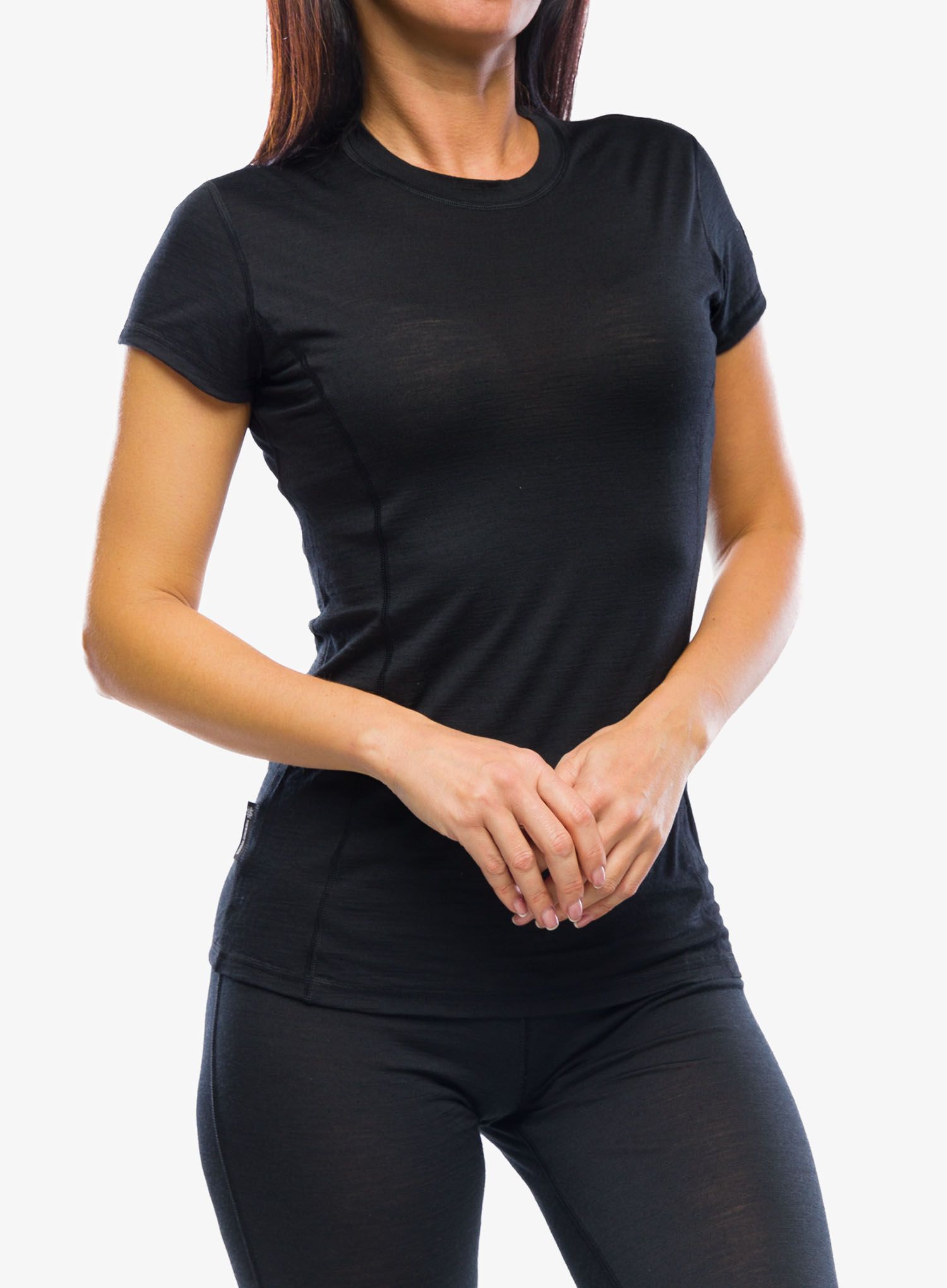Ženska merino majica Sensor Merino Air Tee SS - black