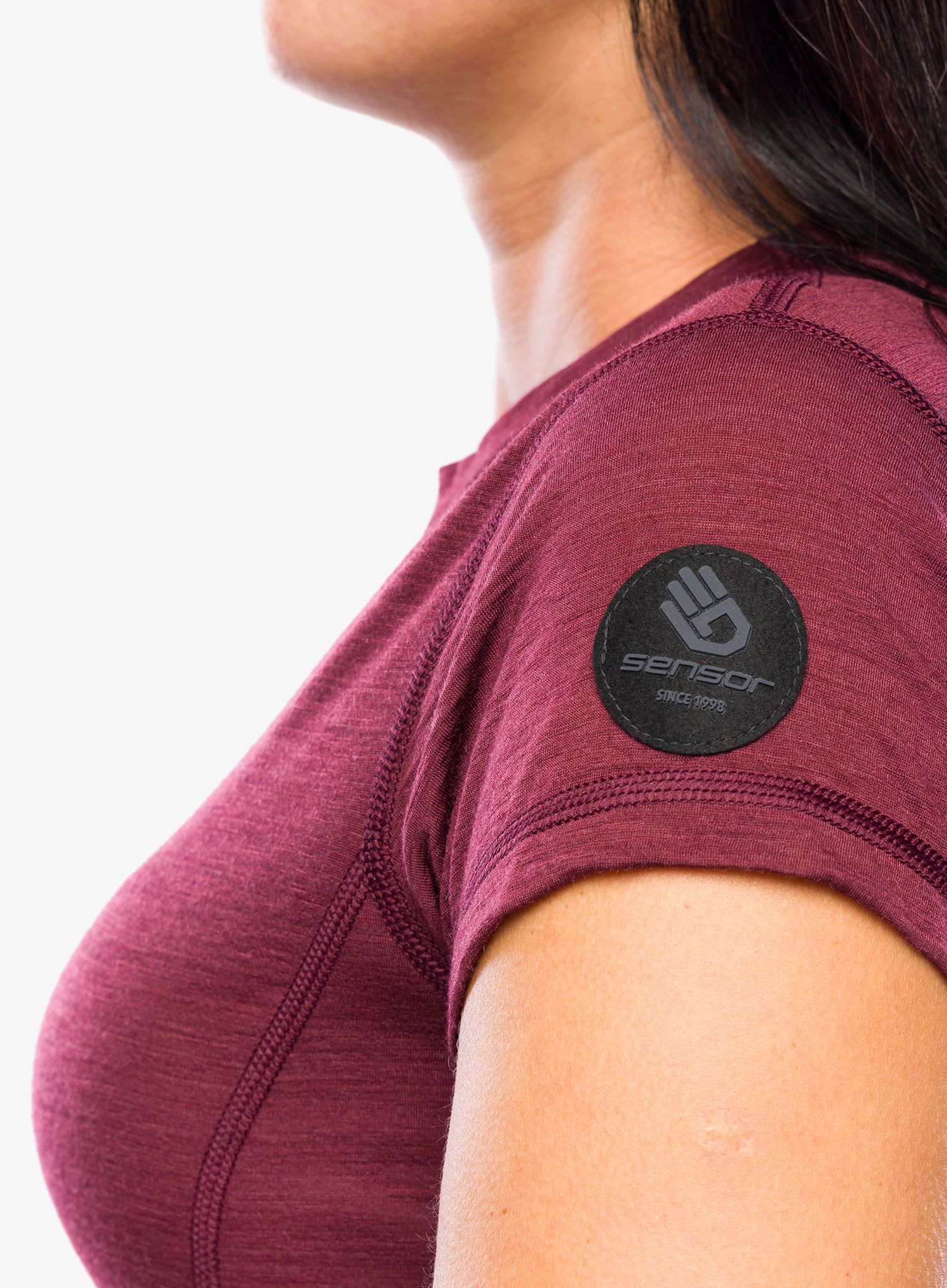 Ženska merino majica Sensor Merino Air Tee SS - port red