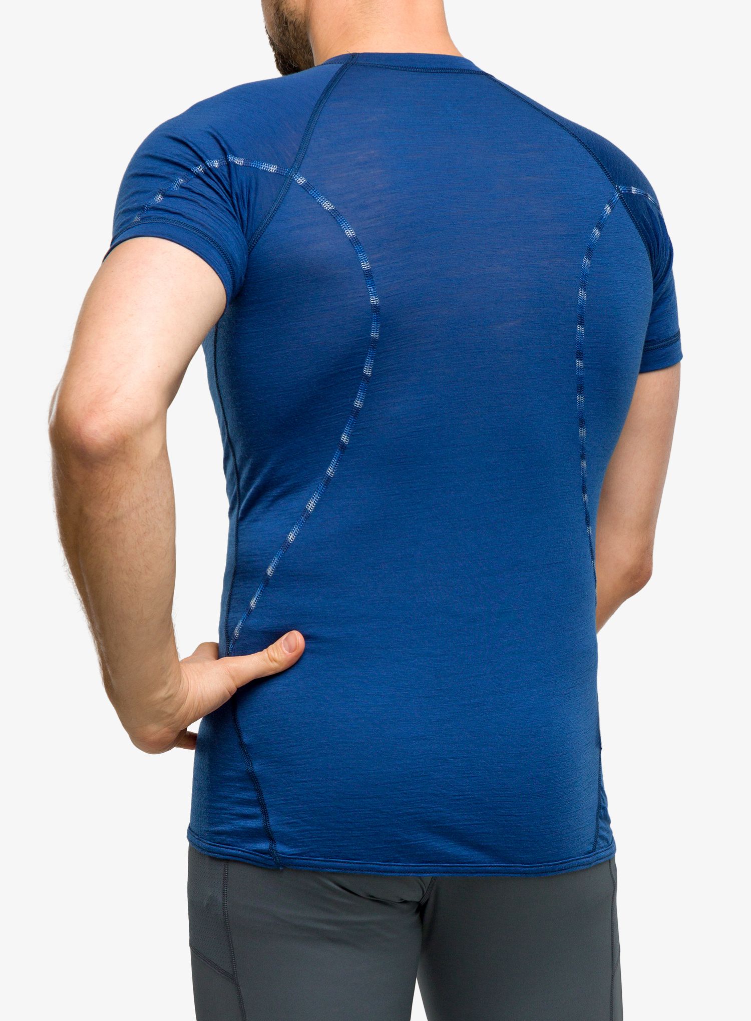 Moška majica Sensor Merino Air Tee S/S - dark blue