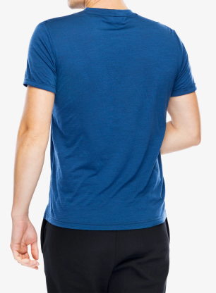 Merino majica Sensor Merino Air Traveller Tee - dark blue