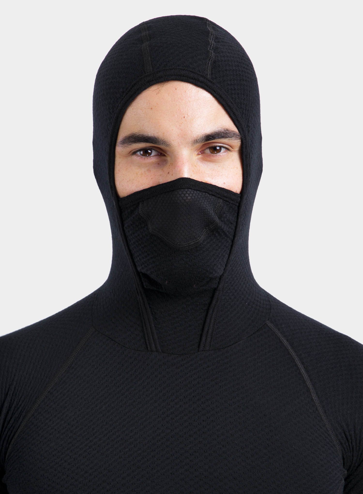 Termo flis jopa Sensor Merino DF Tee L/S Hooded - black