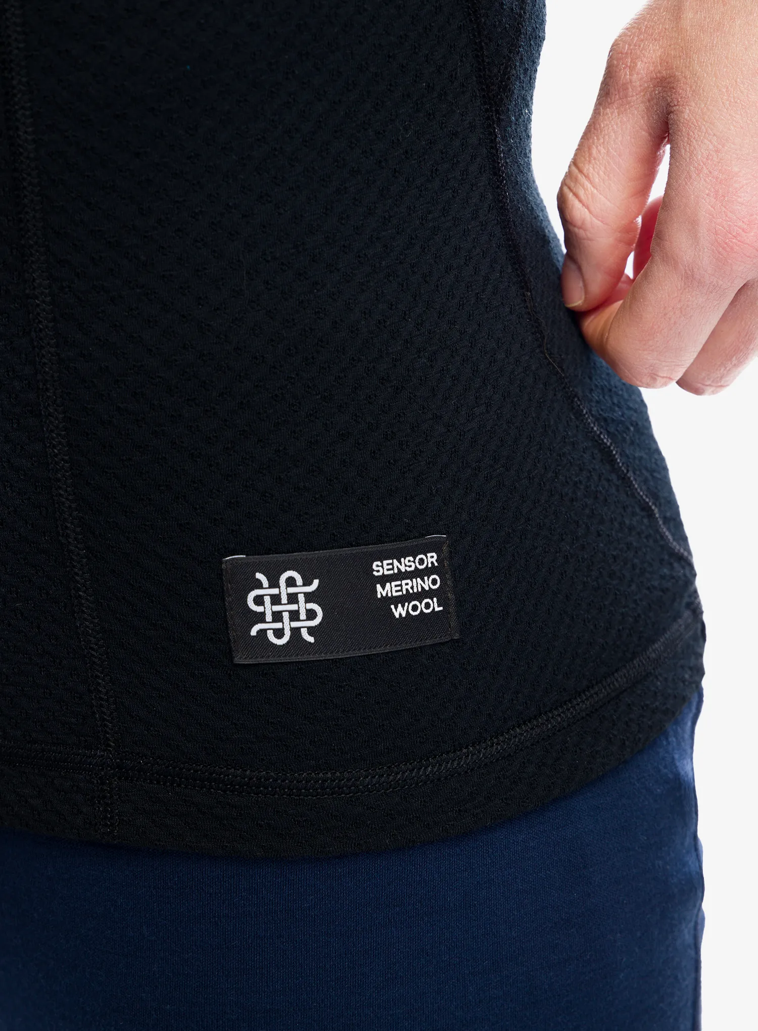 Termo flis jopa Sensor Merino DF Tee L/S - black