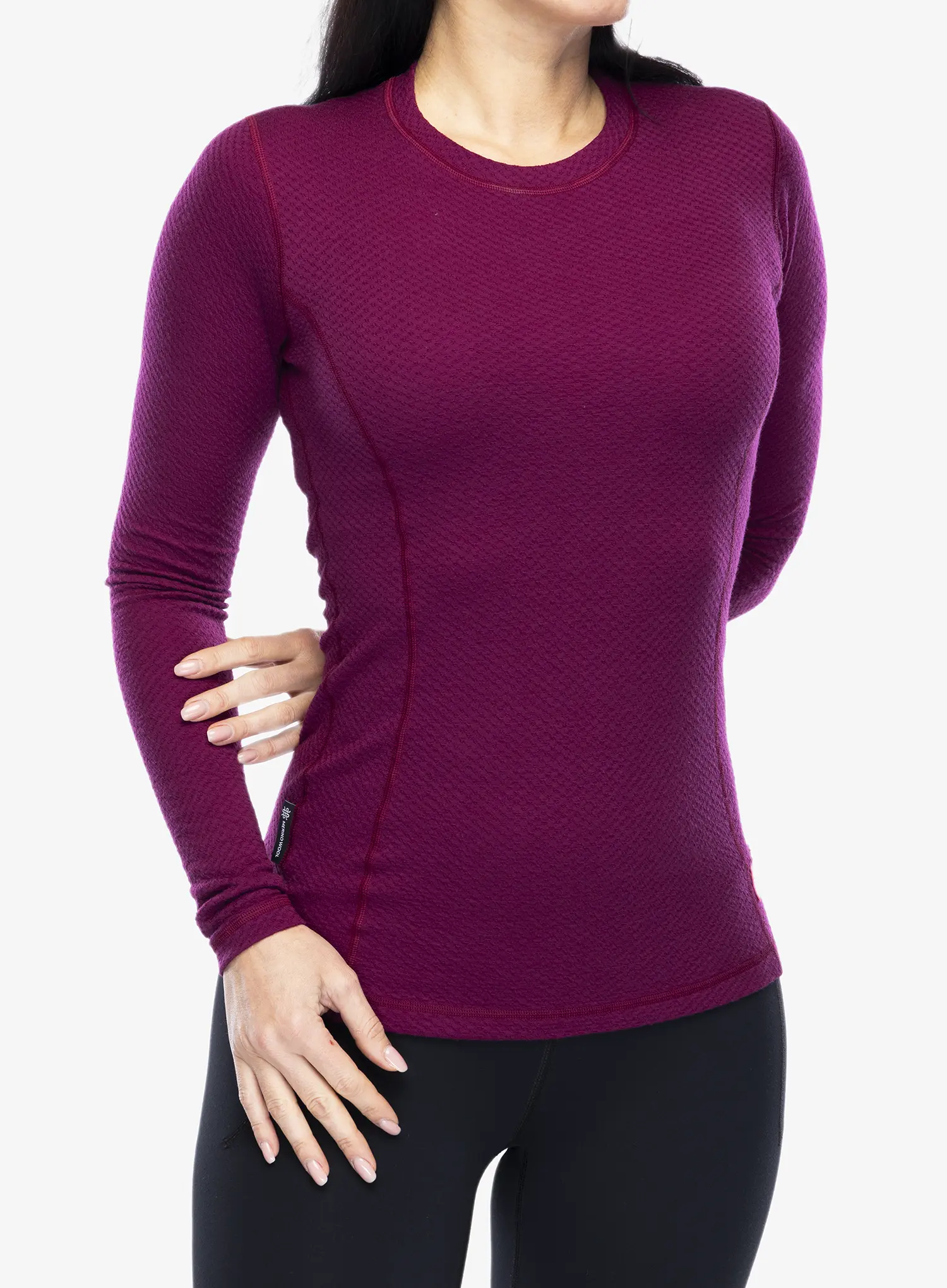 Termo flis jopa Sensor Merino DF Tee L/S - lilla