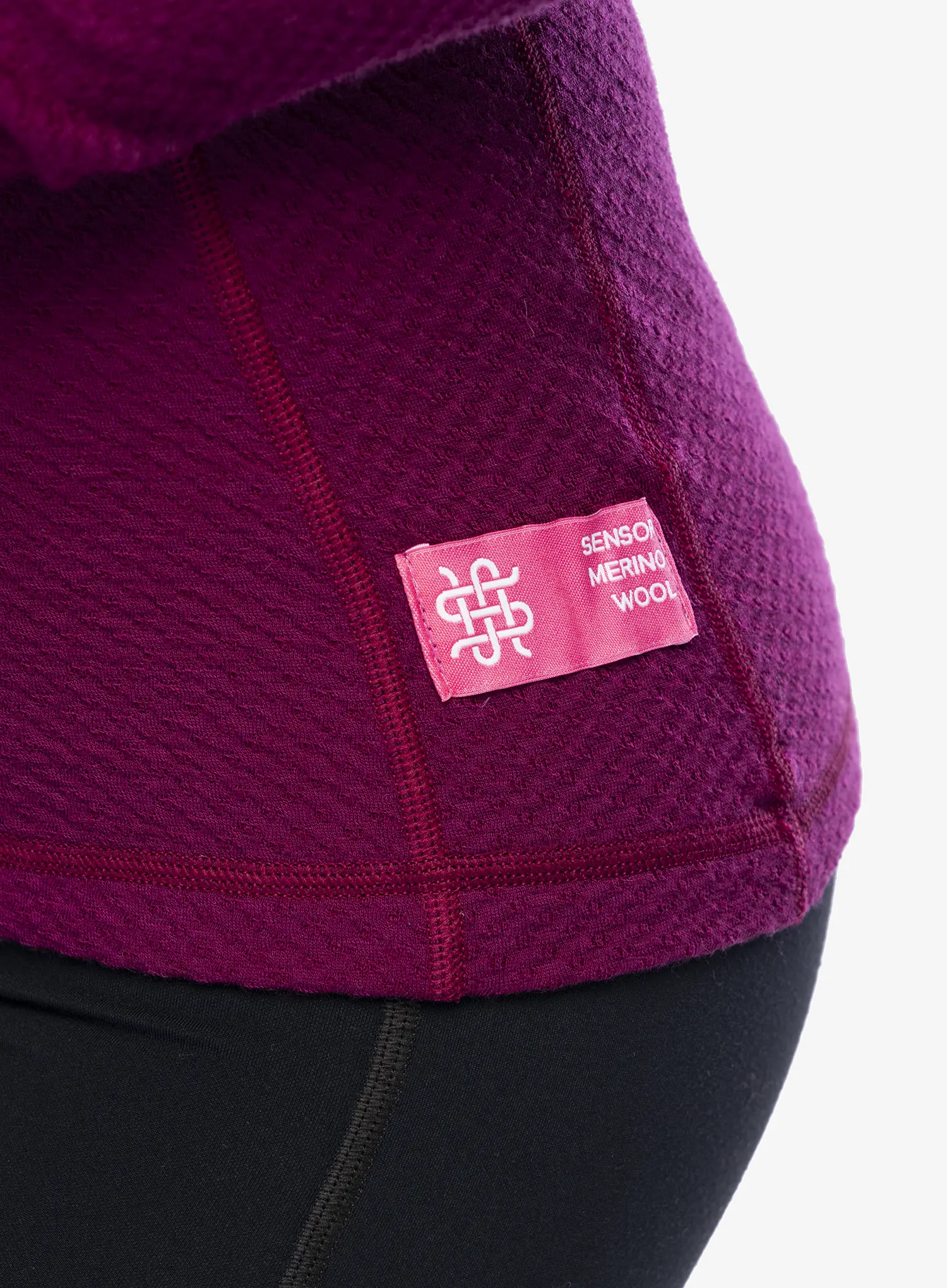 Termo flis jopa Sensor Merino DF Tee L/S - lilla