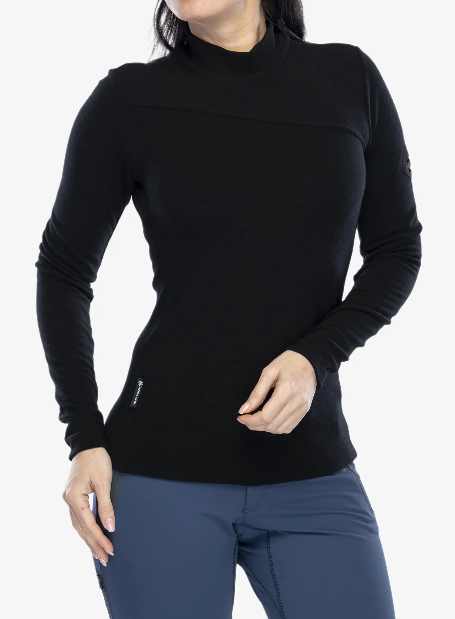 Termo flis jopa Sensor Merino Ex Tee L/S - black