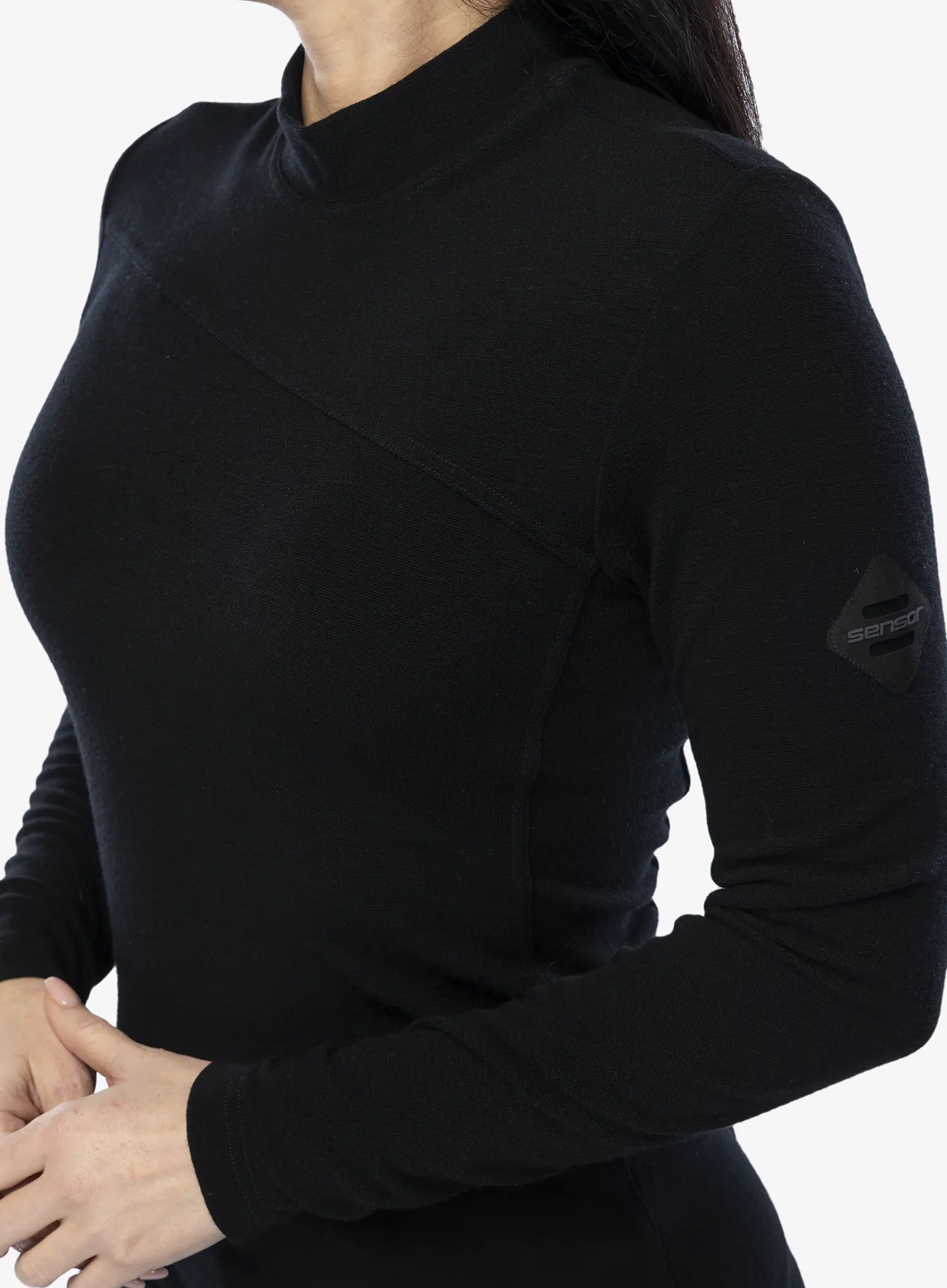 Termo flis jopa Sensor Merino Ex Tee L/S - black