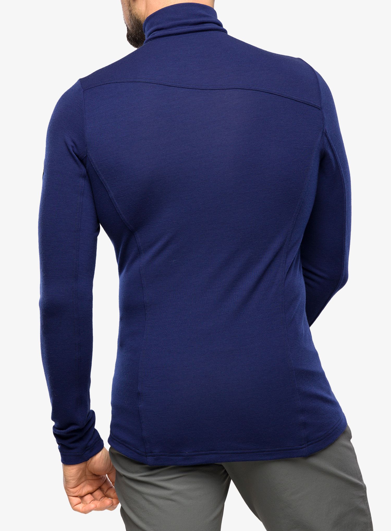 Moška jopica Sensor Merino Extreme Tee L/S Zip - deep blue