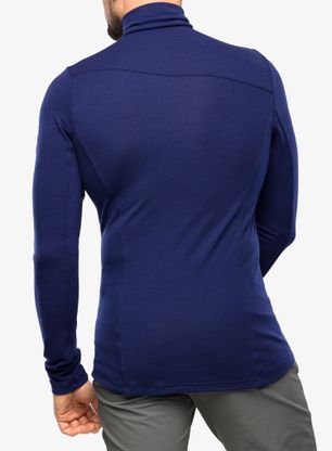 Moška jopica Sensor Merino Extreme Tee L/S Zip - deep blue