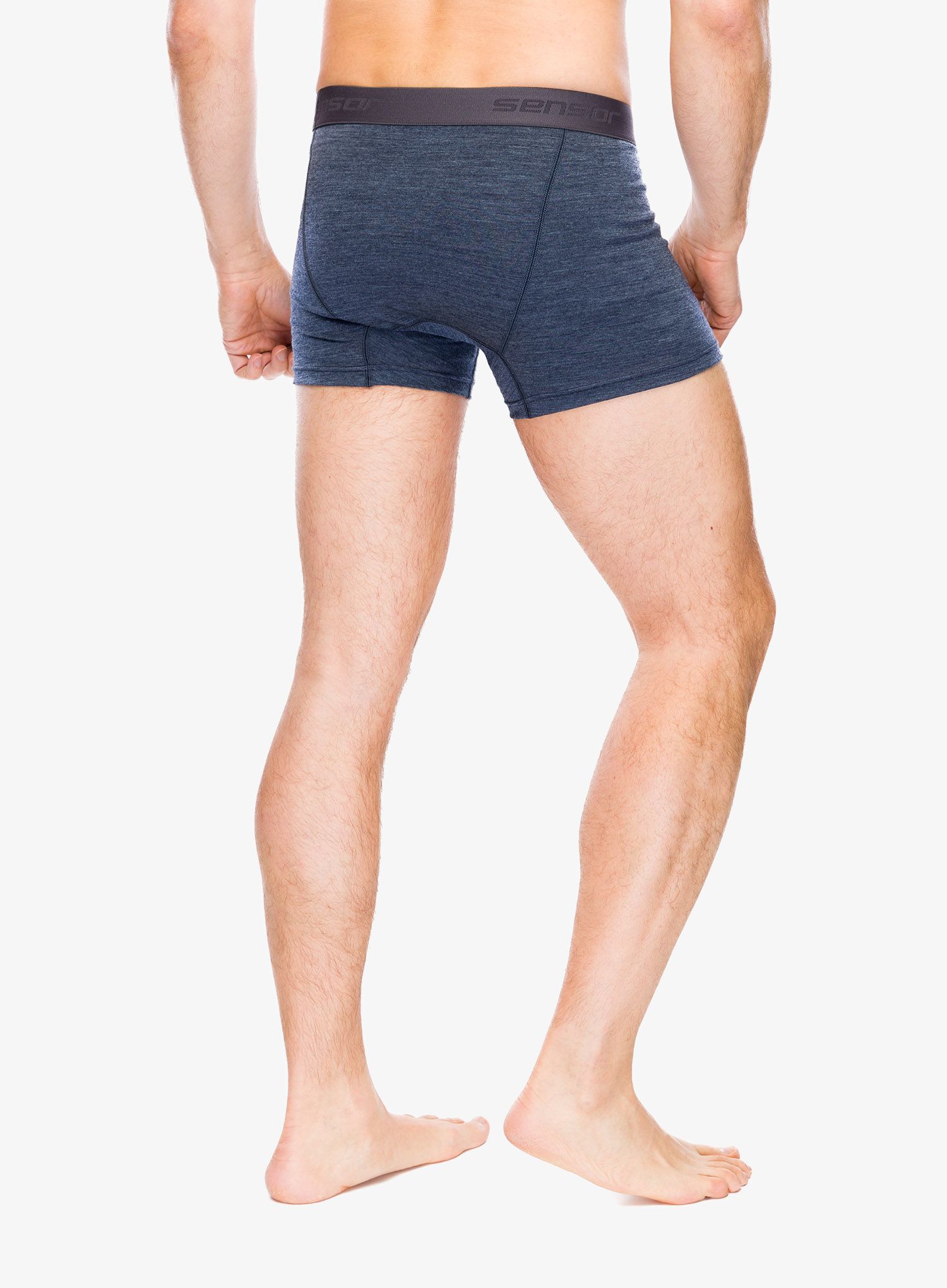Boksarice Sensor Merino Lite Boxers - mottled blue