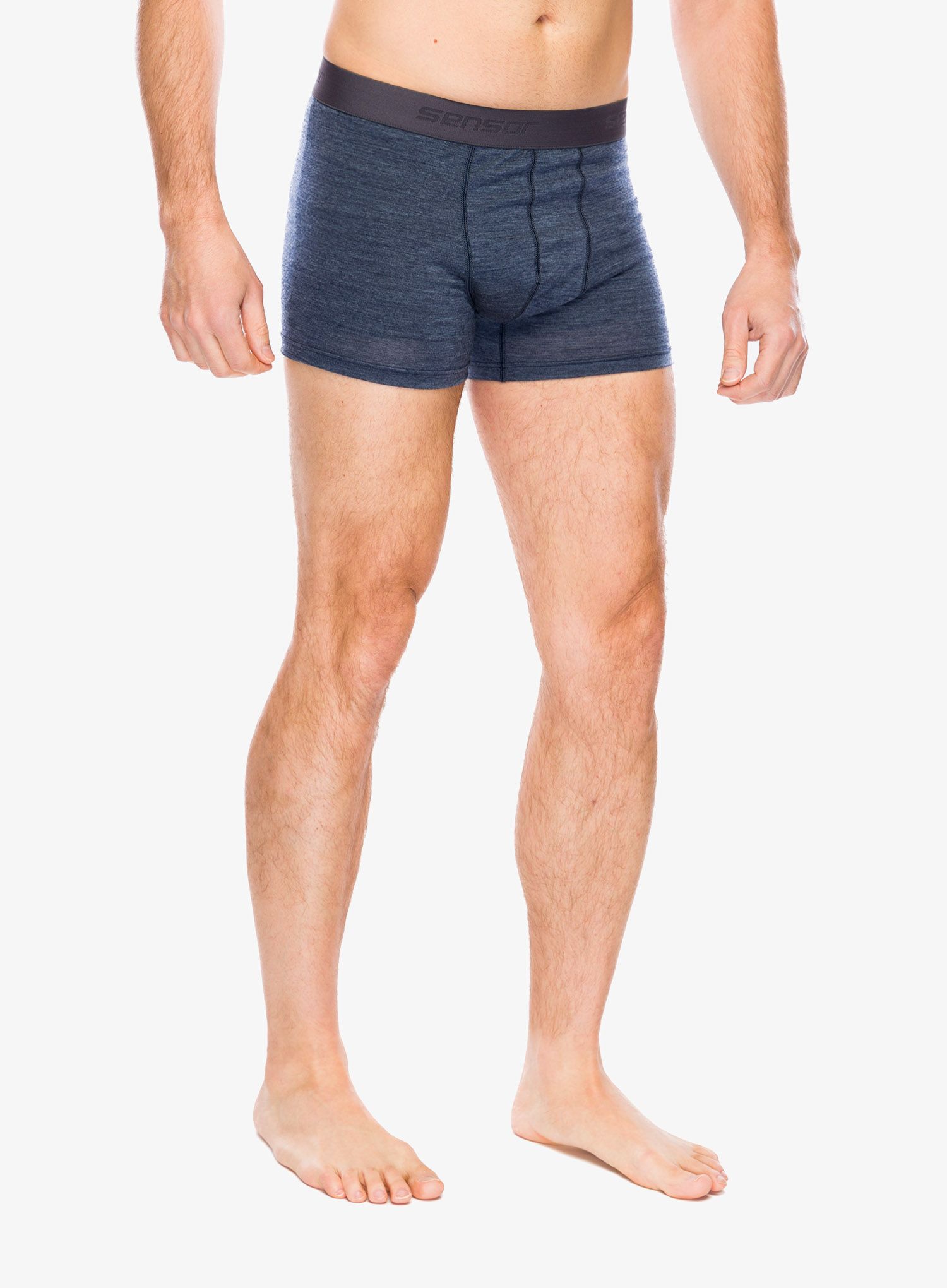 Boksarice Sensor Merino Lite Boxers - mottled blue