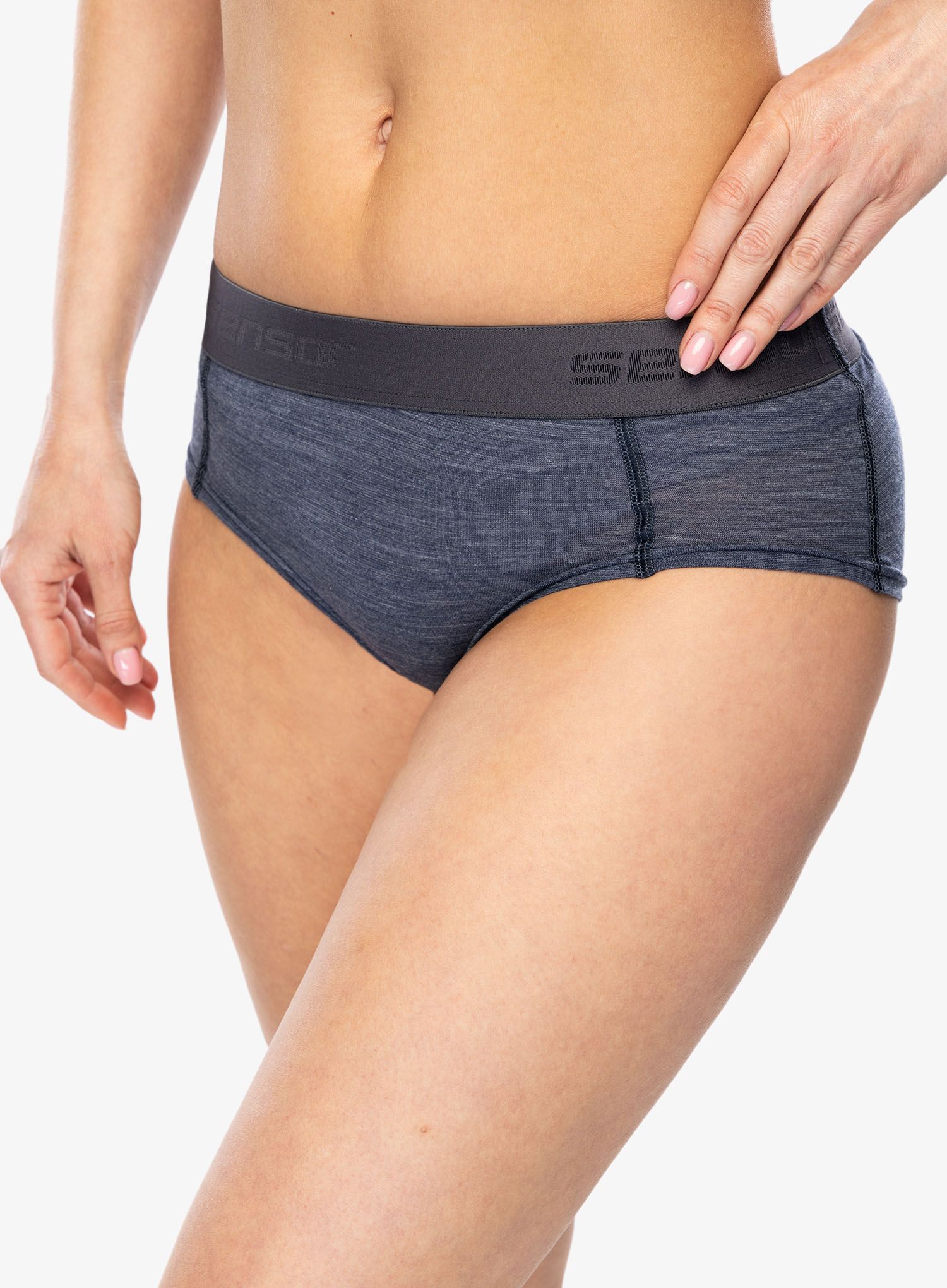 Ženske spodnjice Sensor Merino Lite Panties - mottled blue