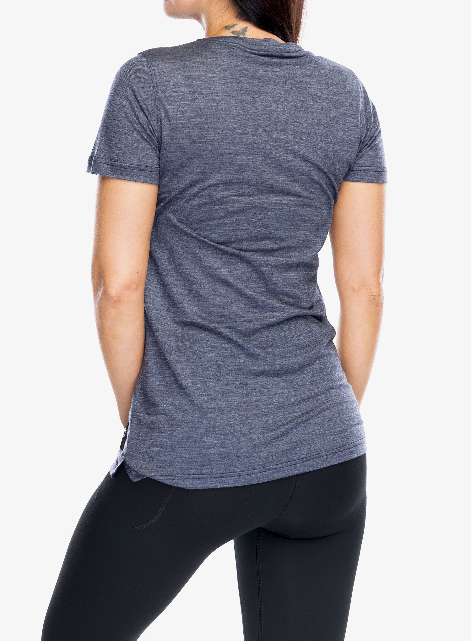 Ženska merino majica Sensor Merino Lite Tee SS - mottled blue