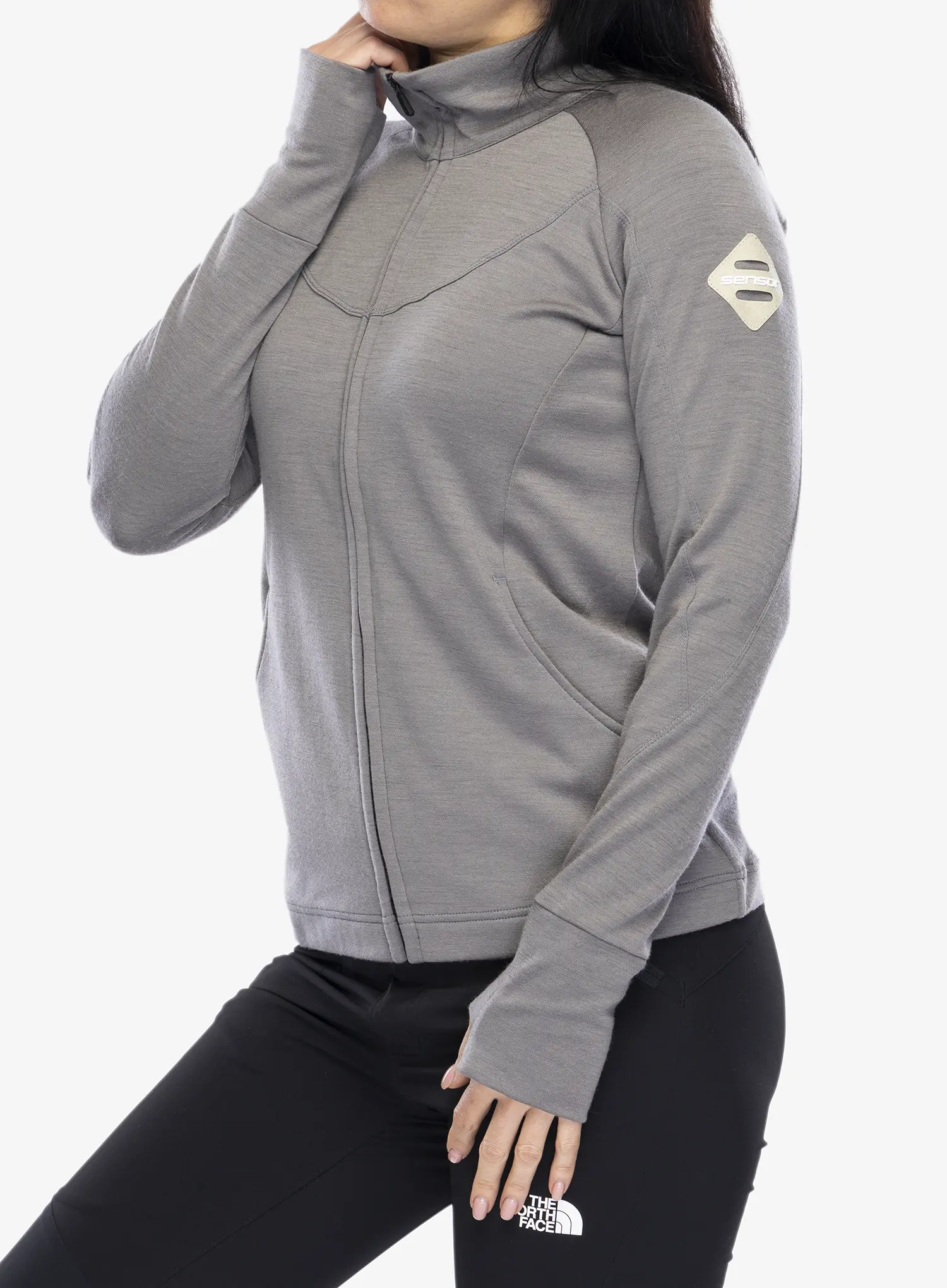 Jopica Sensor Merino Upper Fleece Full Zip - grey