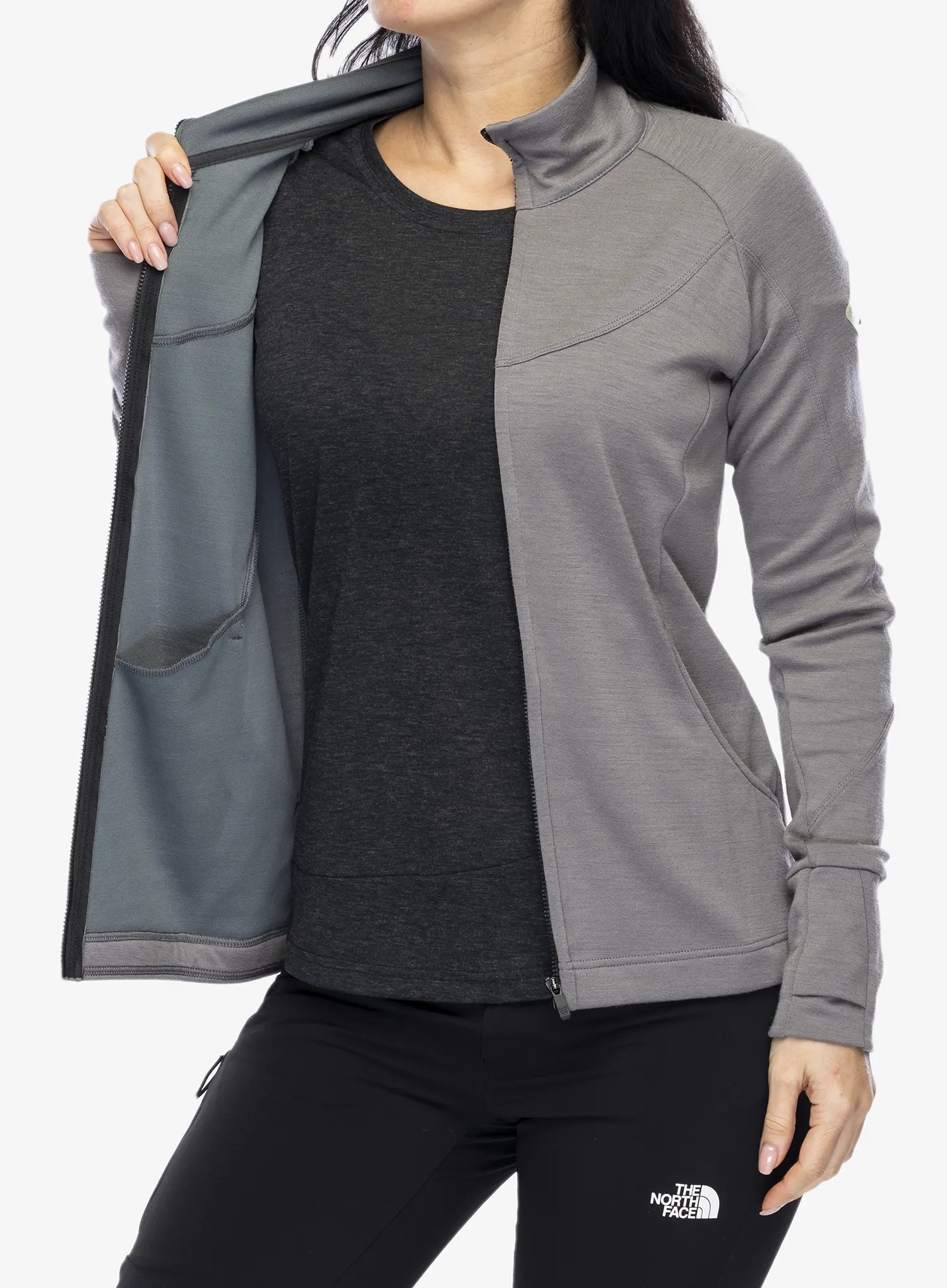 Jopica Sensor Merino Upper Fleece Full Zip - grey